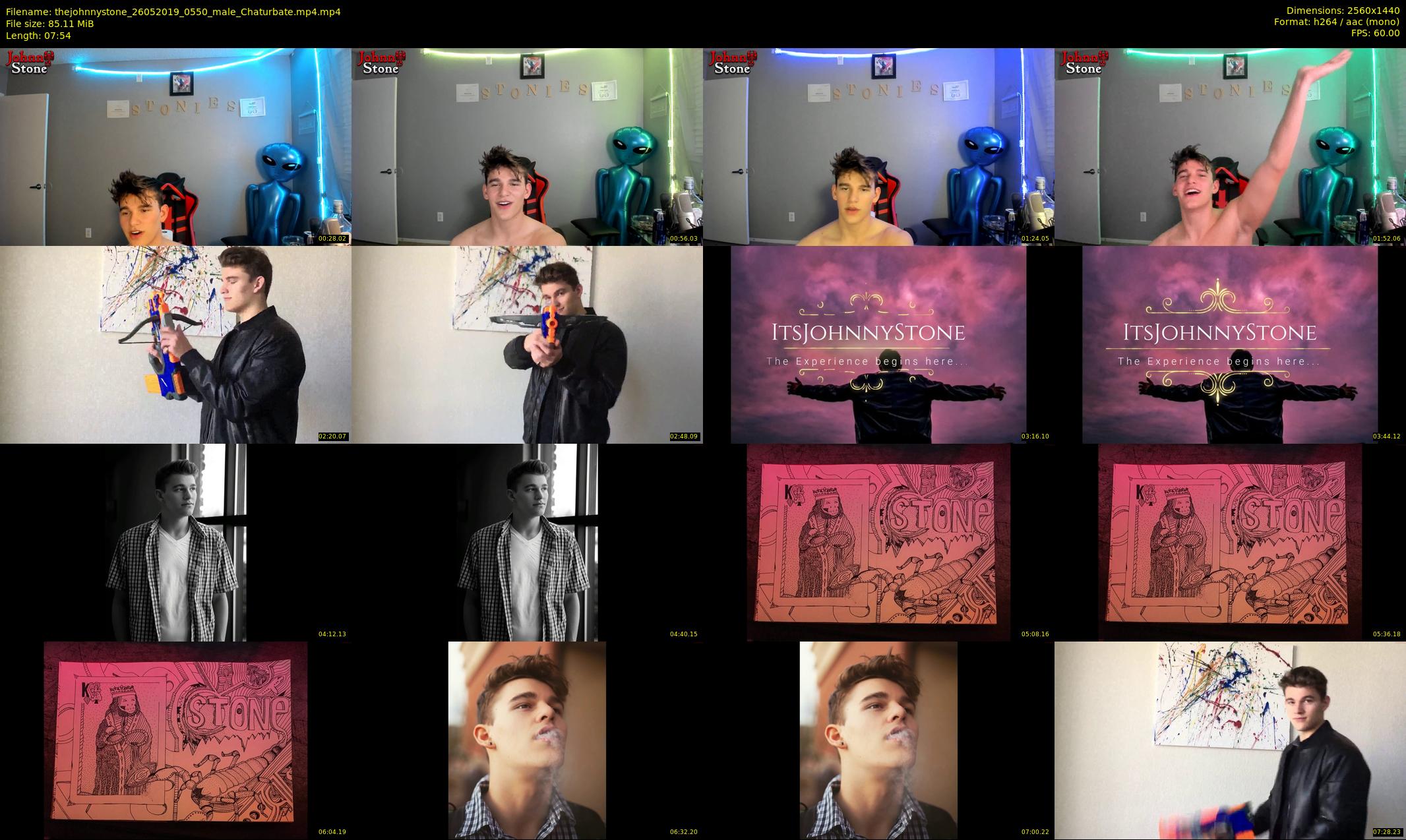 thejohnnystone — 8 minute Chaturbate male cam show recording, 1080p, May 26, 2019