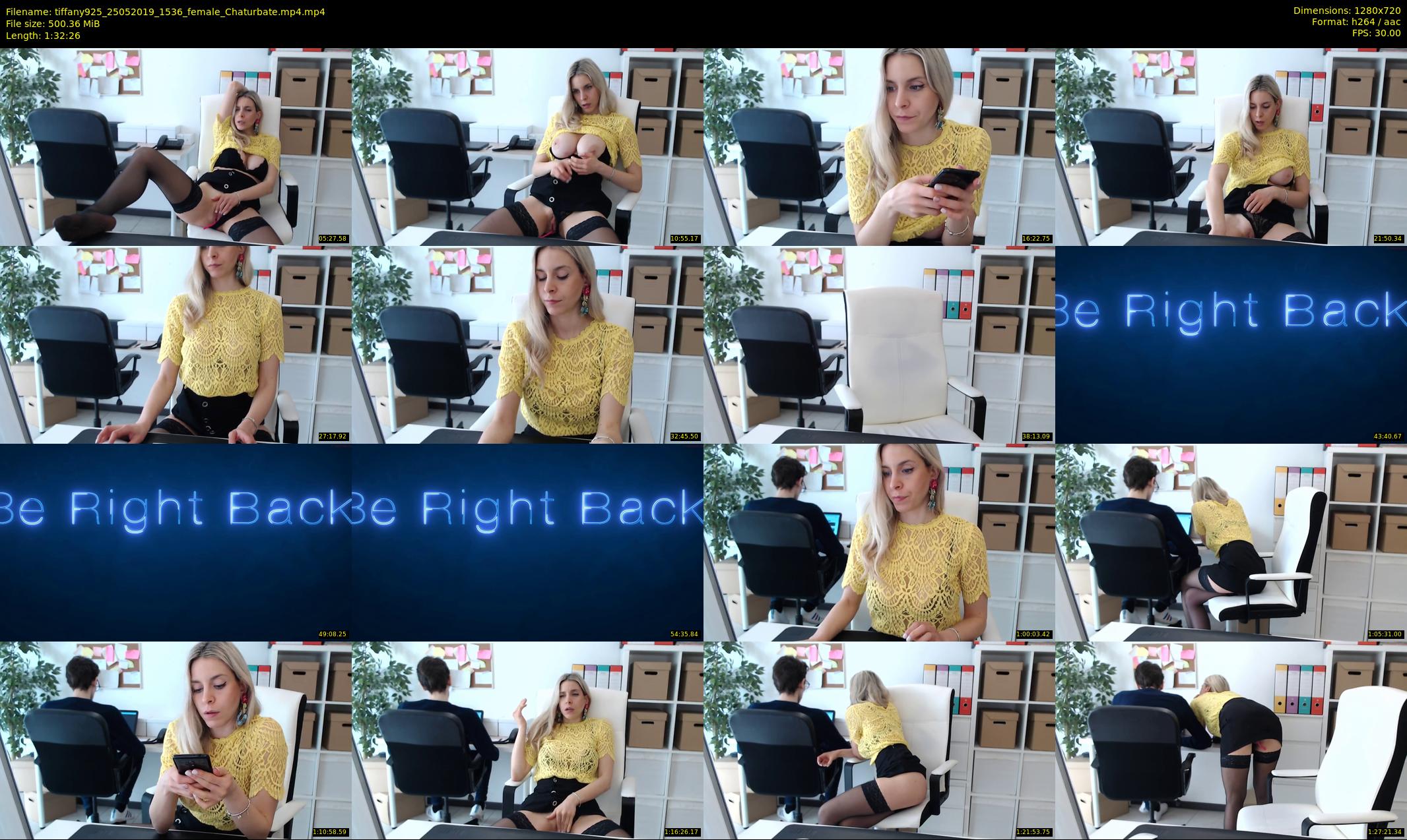 tiffany925 — 93 minute Chaturbate female cam show recording, 720p, May 25, 2019