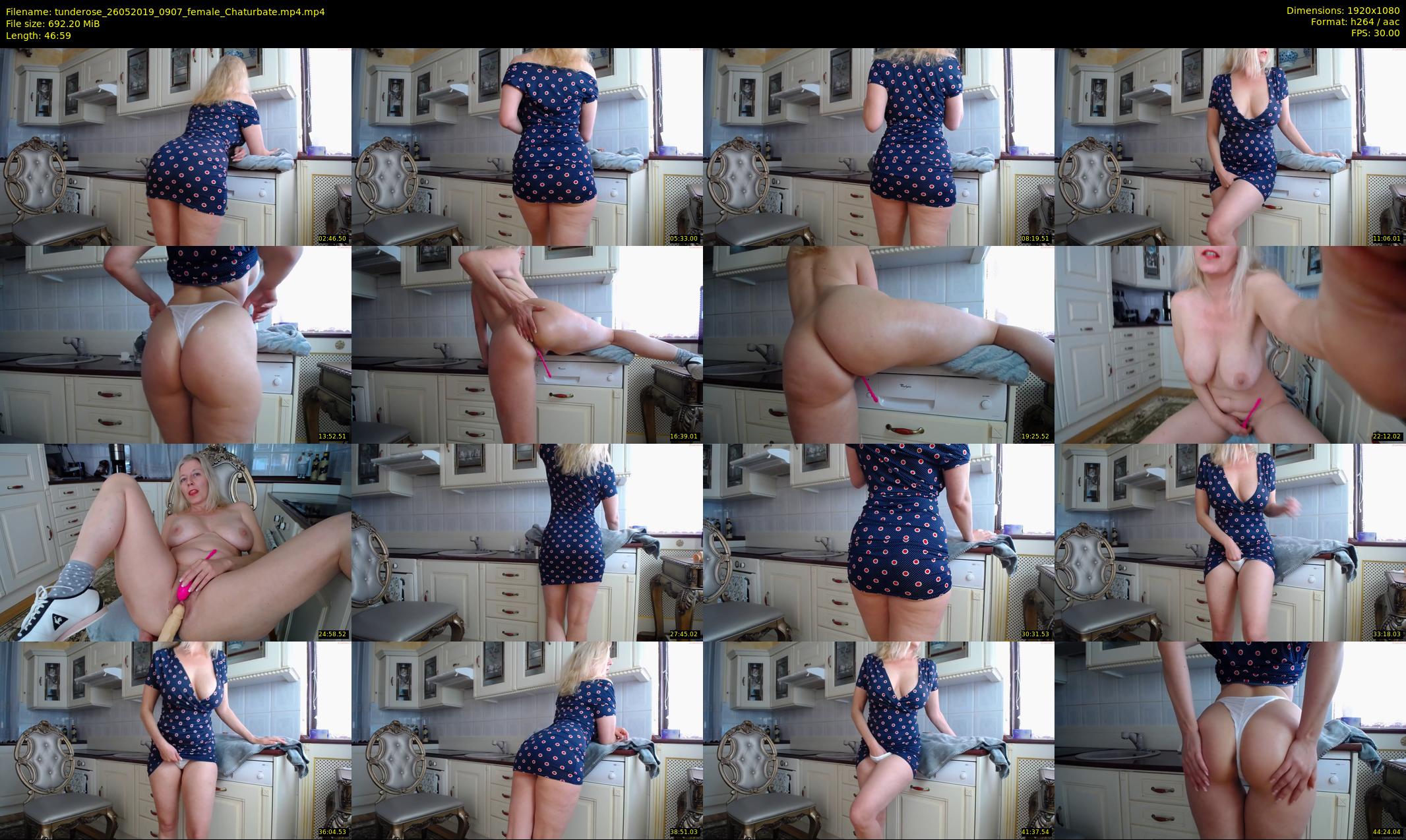 tunderose — 47 minute Chaturbate female cam show recording, 1080p, May 26, 2019