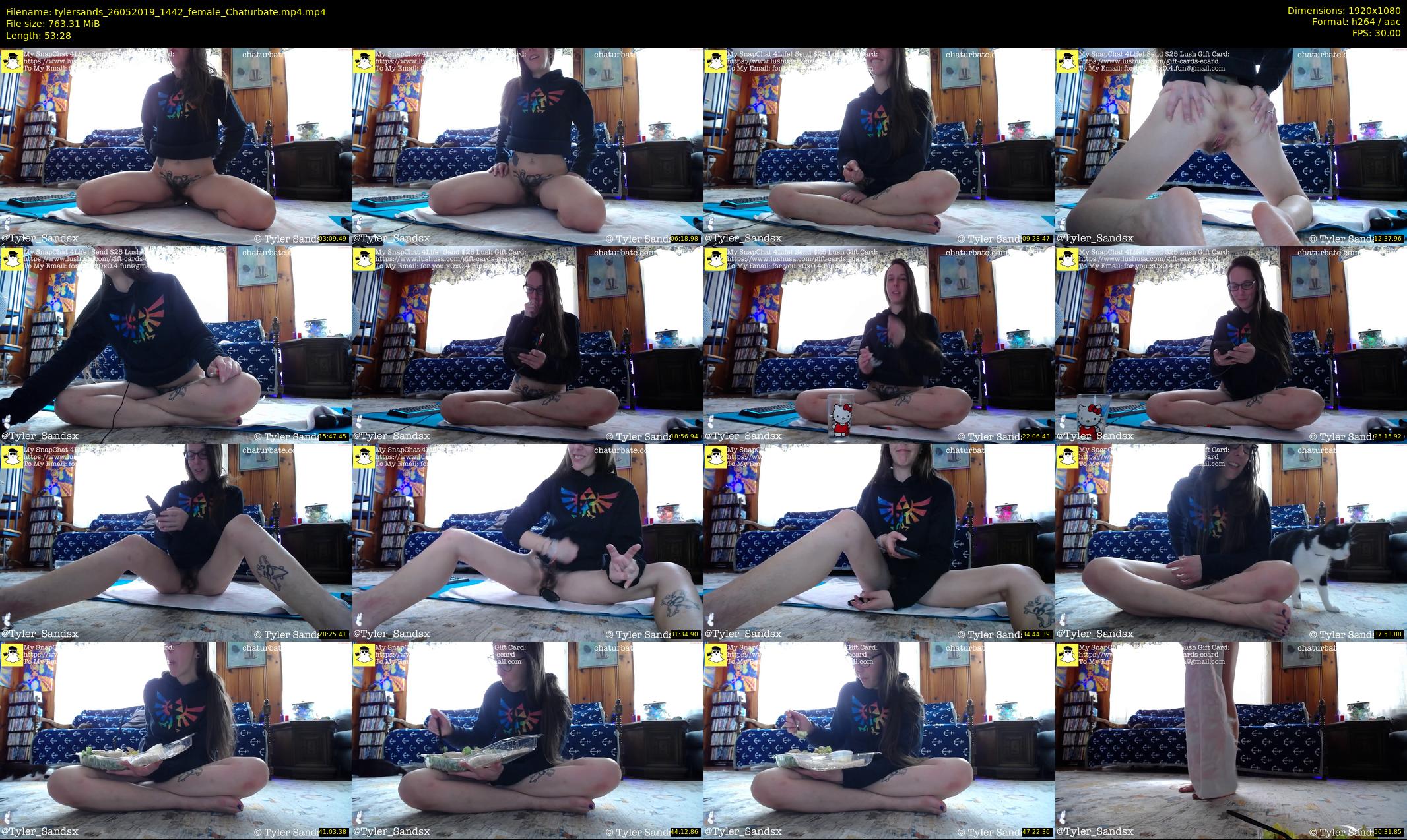 tylersands — 54 minute Chaturbate female cam show recording, 1080p, May 26, 2019