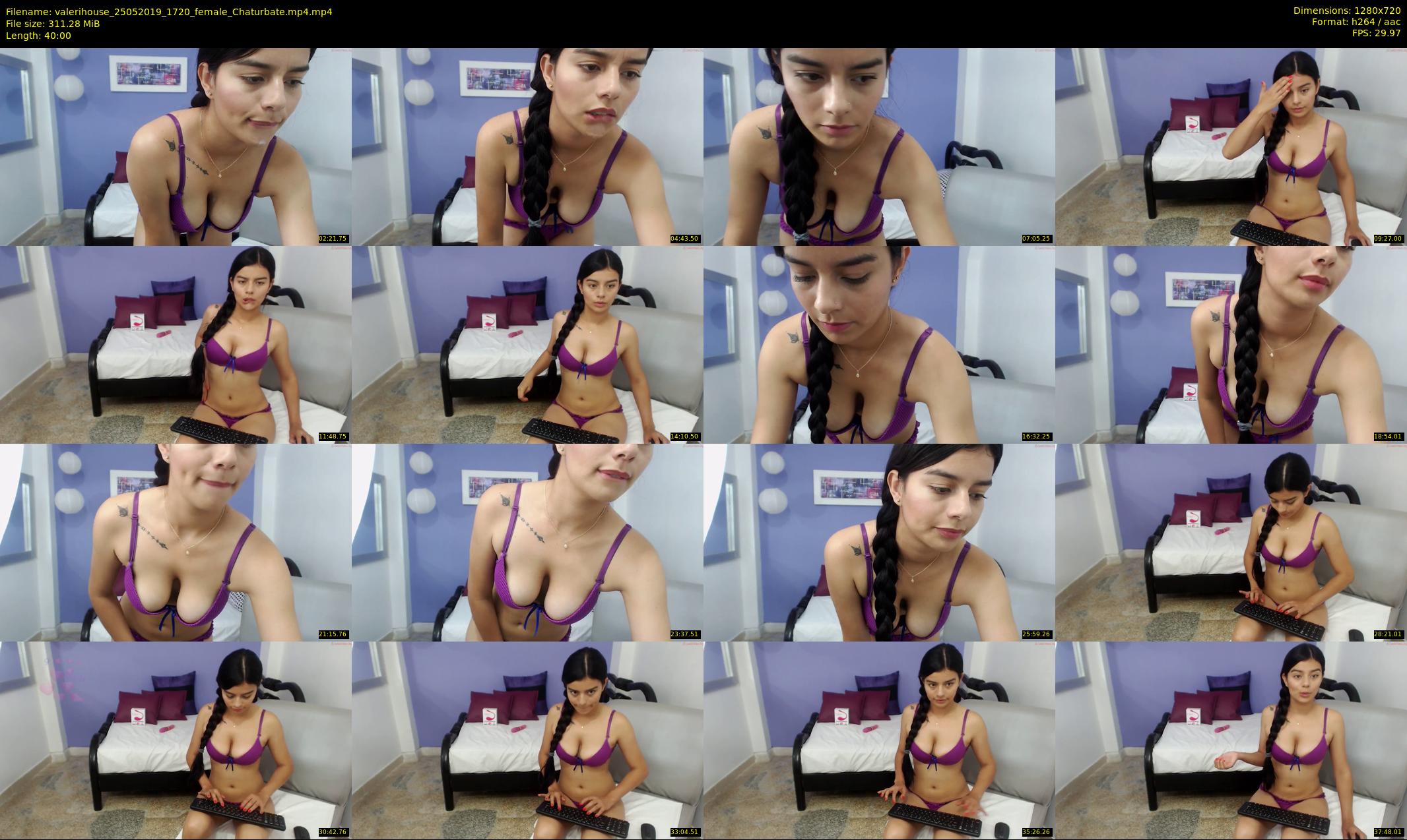 valerihouse — 40 minute Chaturbate female cam show recording, 720p, May 25, 2019