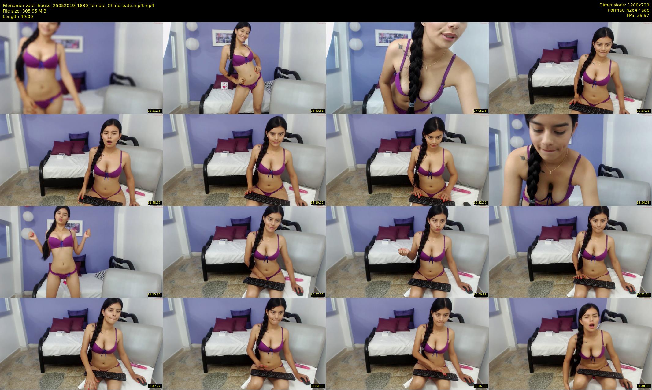 valerihouse — 40 minute Chaturbate female cam show recording, 720p, May 25, 2019