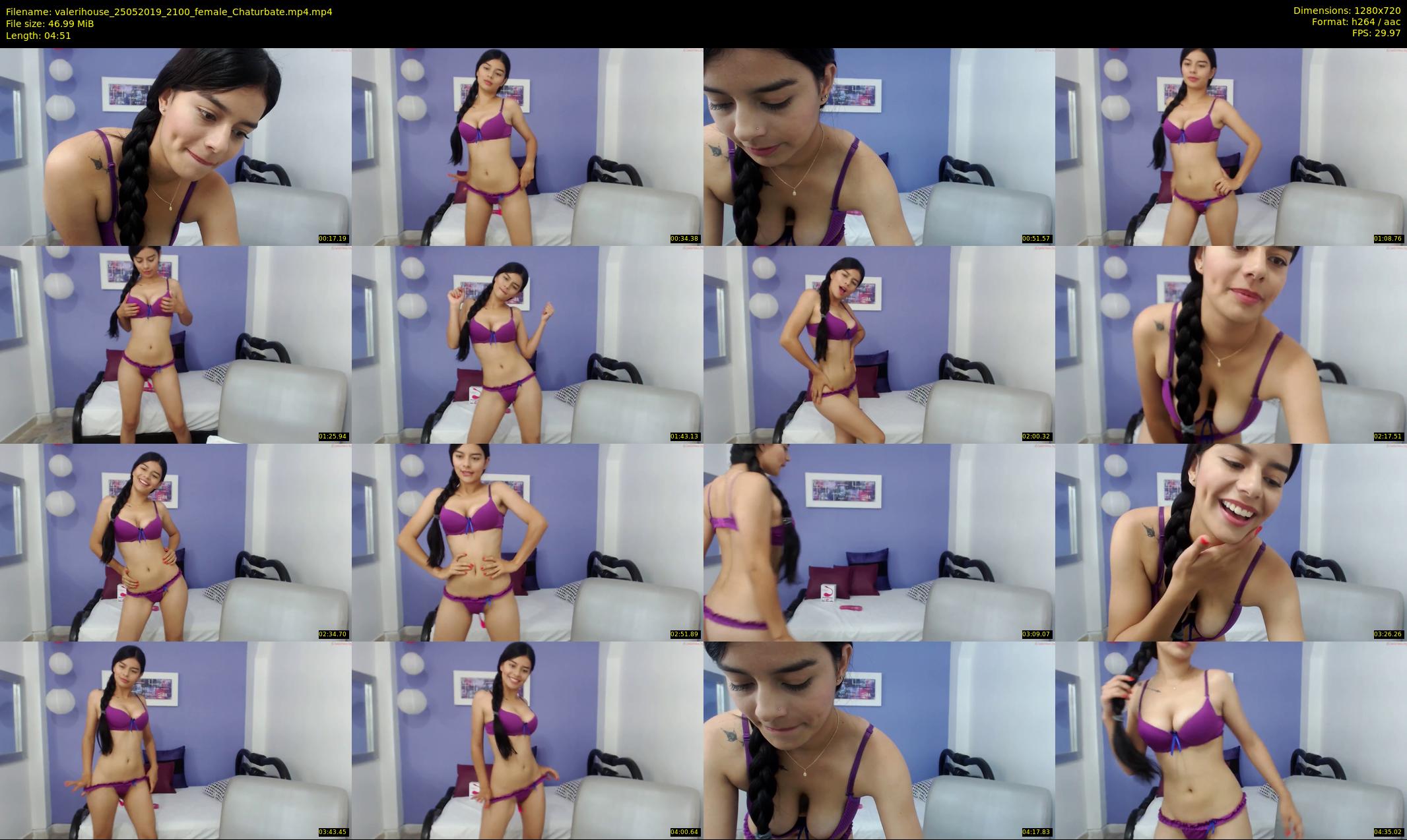 valerihouse — 5 minute Chaturbate female cam show recording, 720p, May 25, 2019