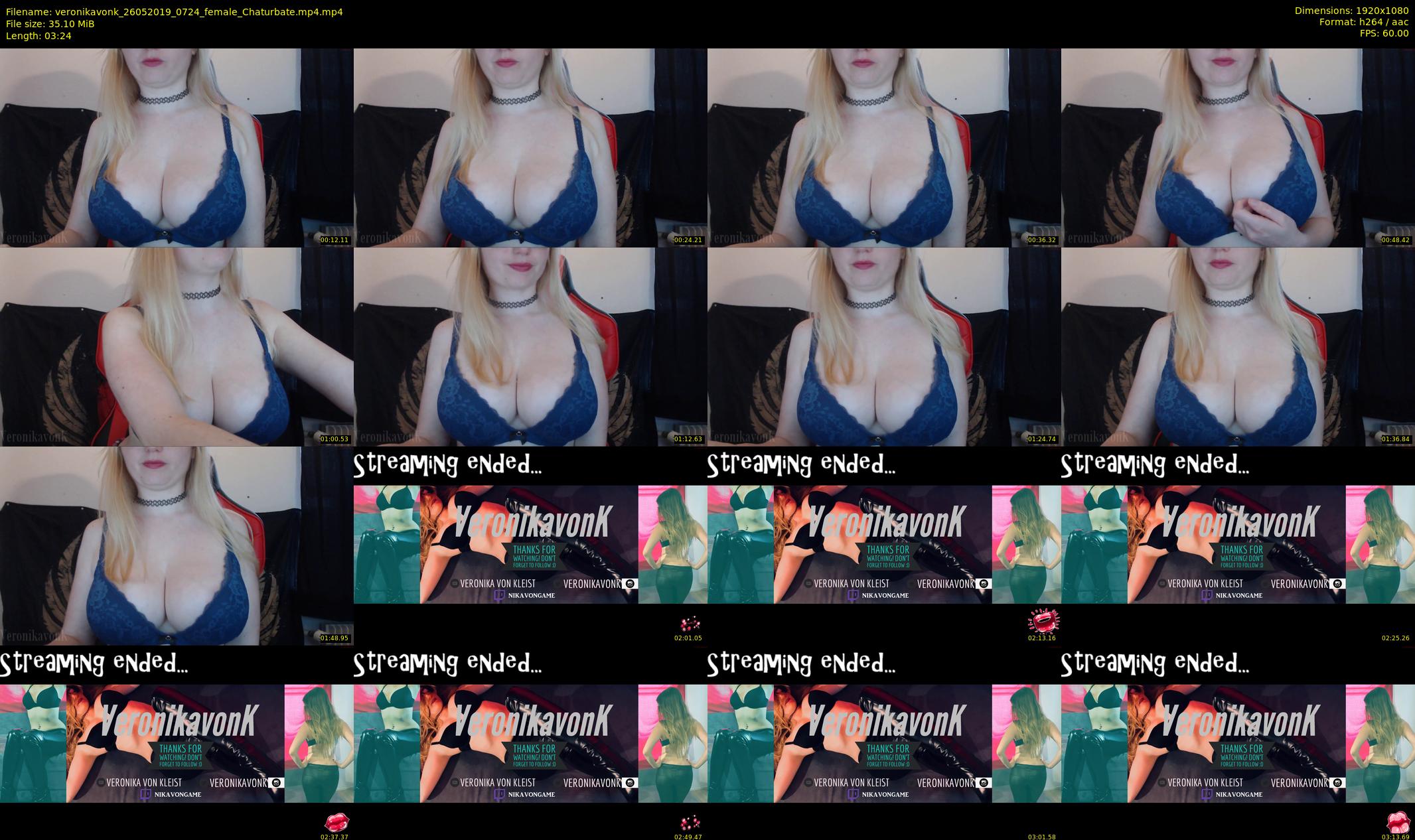 veronikavonk — 4 minute Chaturbate female cam show recording, 1080p, May 26, 2019