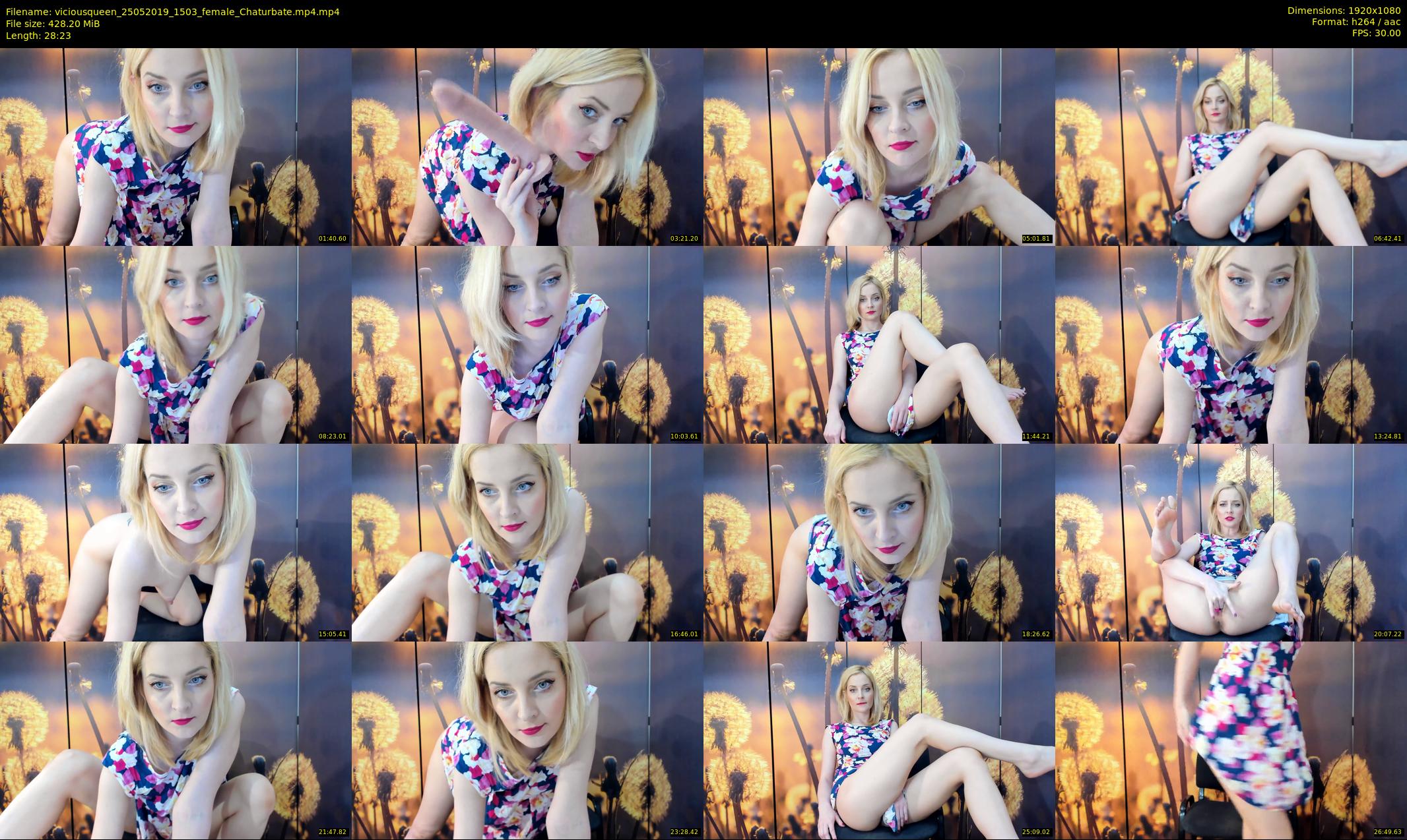viciousqueen — 29 minute Chaturbate female cam show recording, 1080p, May 25, 2019