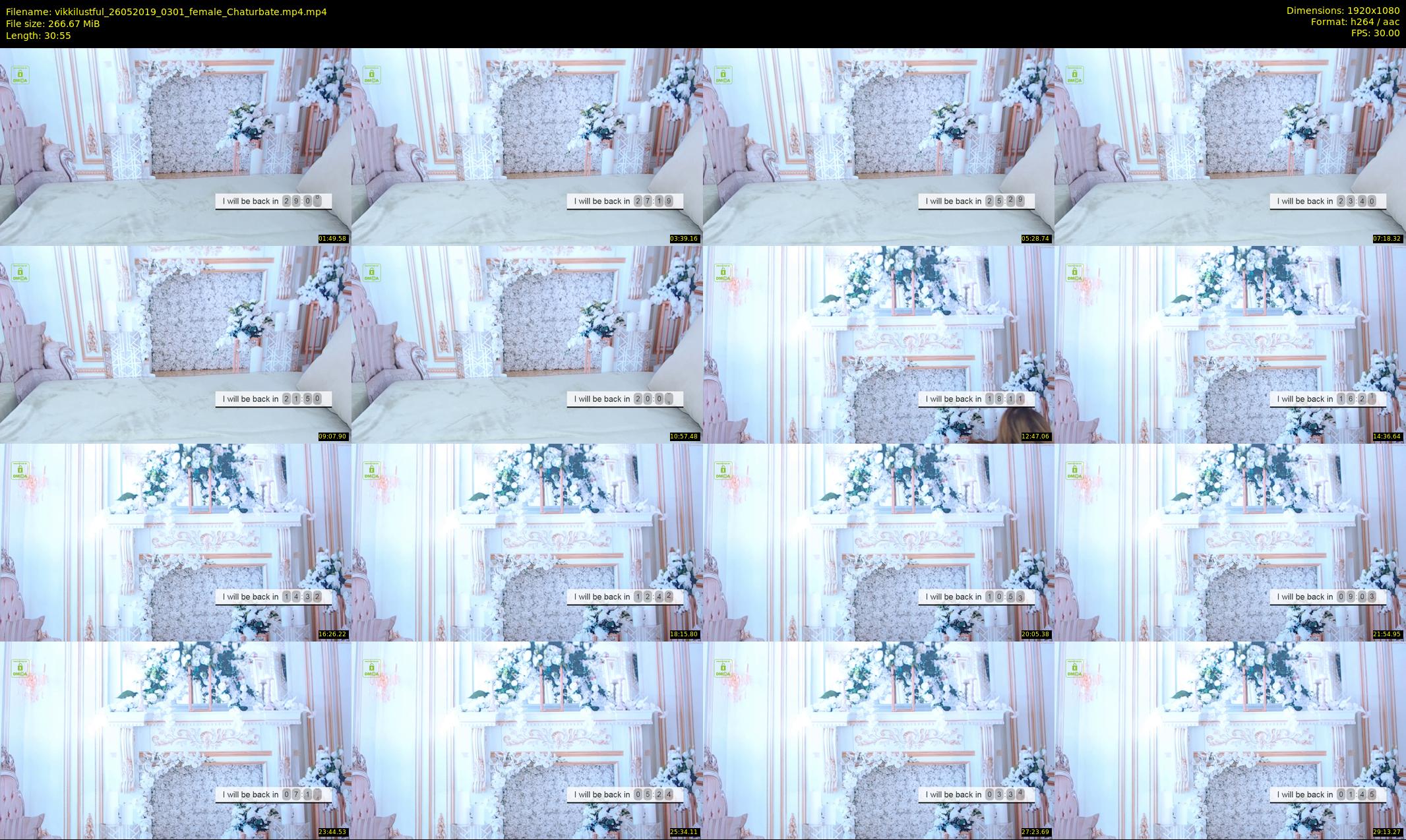 vikkilustful — 31 minute Chaturbate female cam show recording, 1080p, May 26, 2019