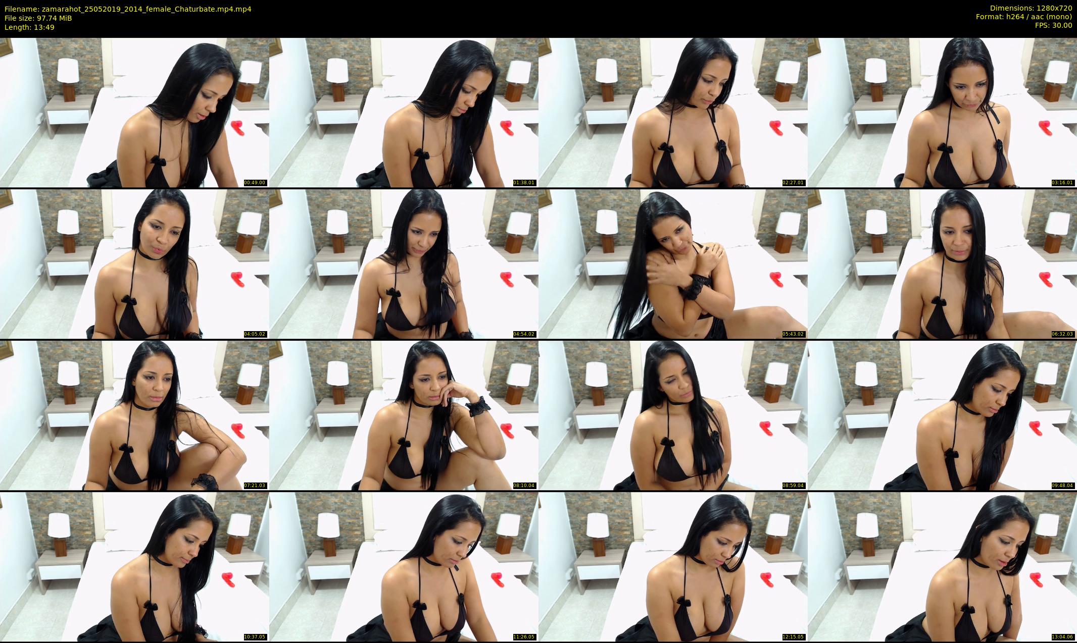 zamarahot — 14 minute Chaturbate female cam show recording, 720p, May 25, 2019