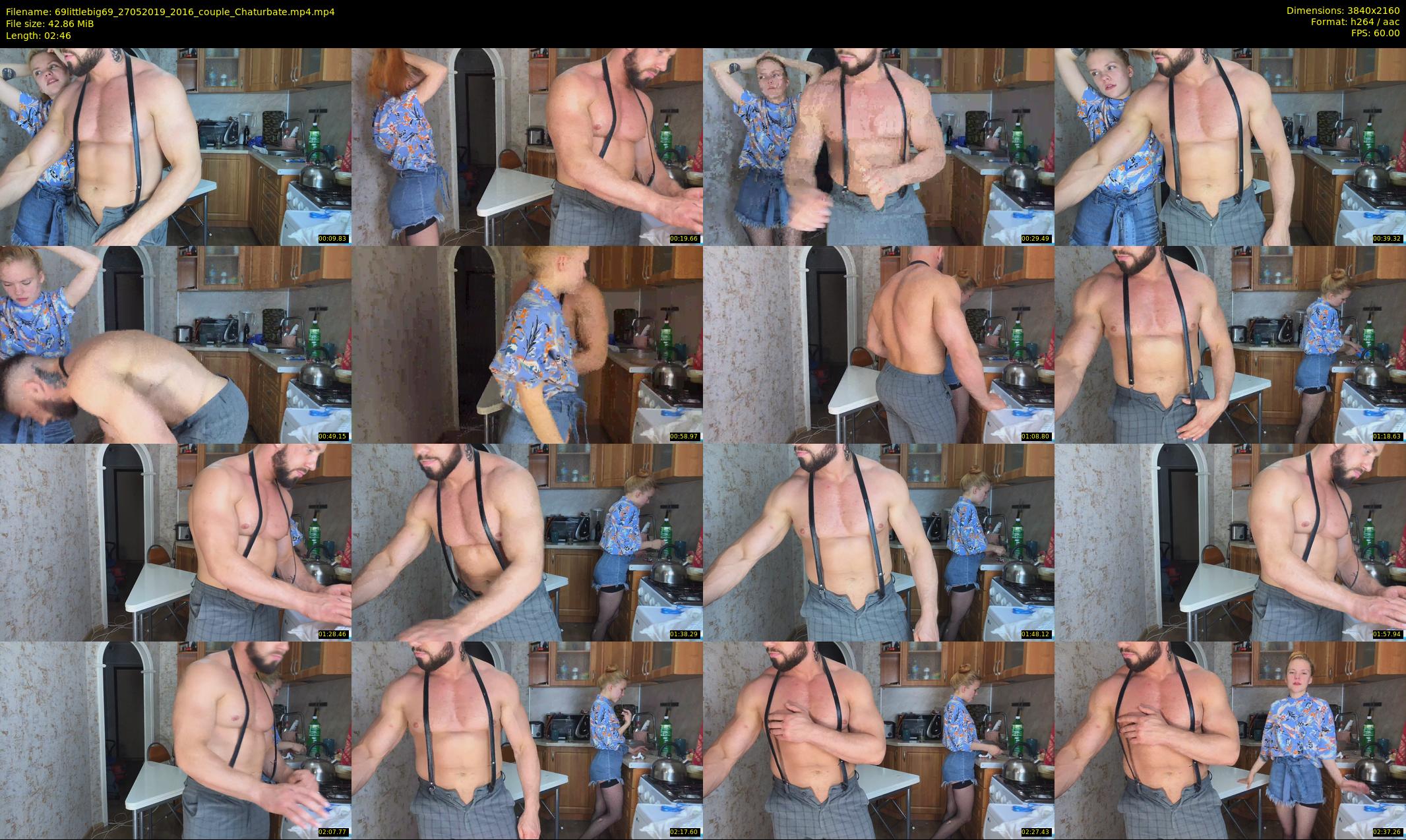 69littlebig69 — 3 minute Chaturbate couple cam show recording, 4K, May 27, 2019