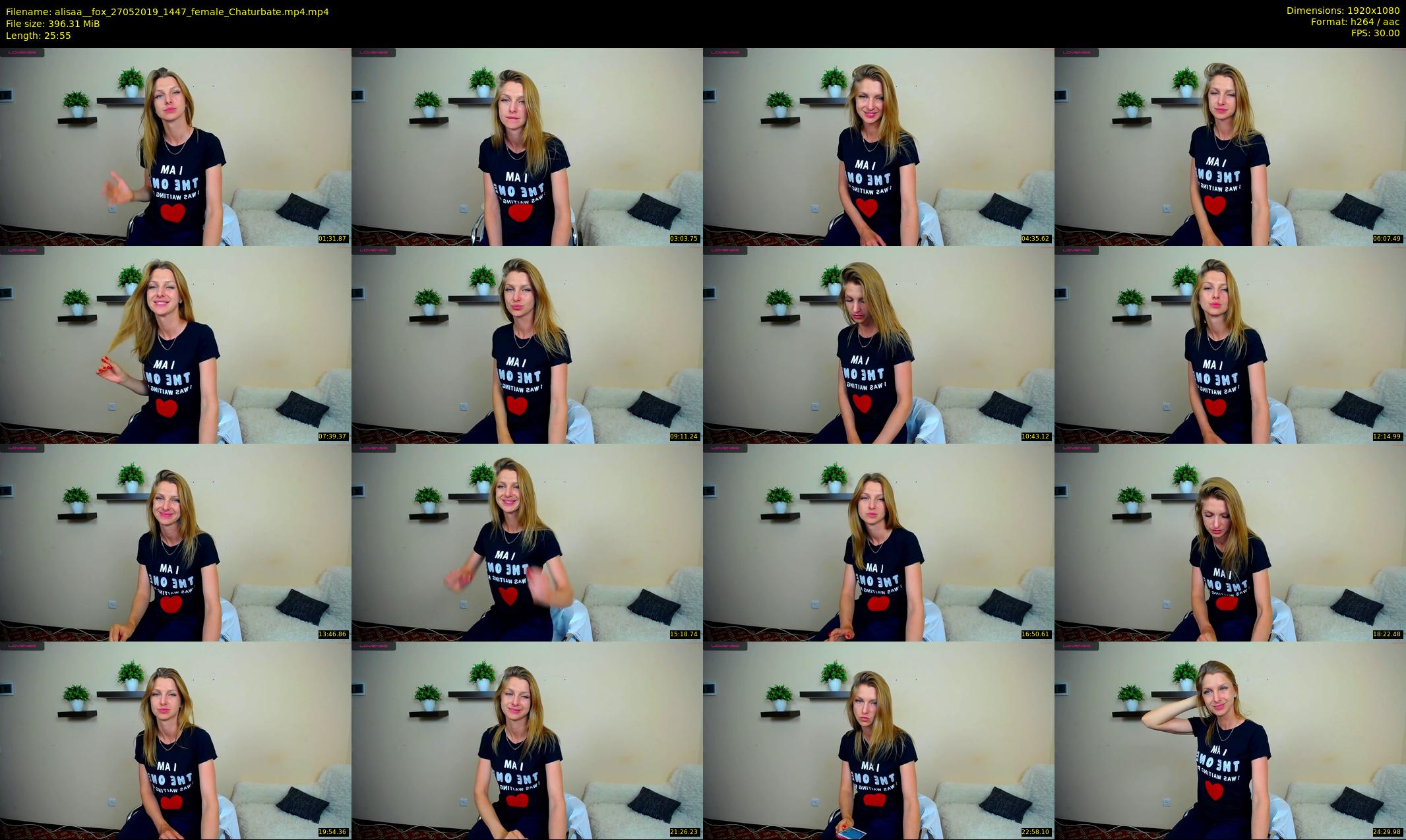 alisaa__fox — 26 minute Chaturbate female cam show recording, 1080p, May 27, 2019