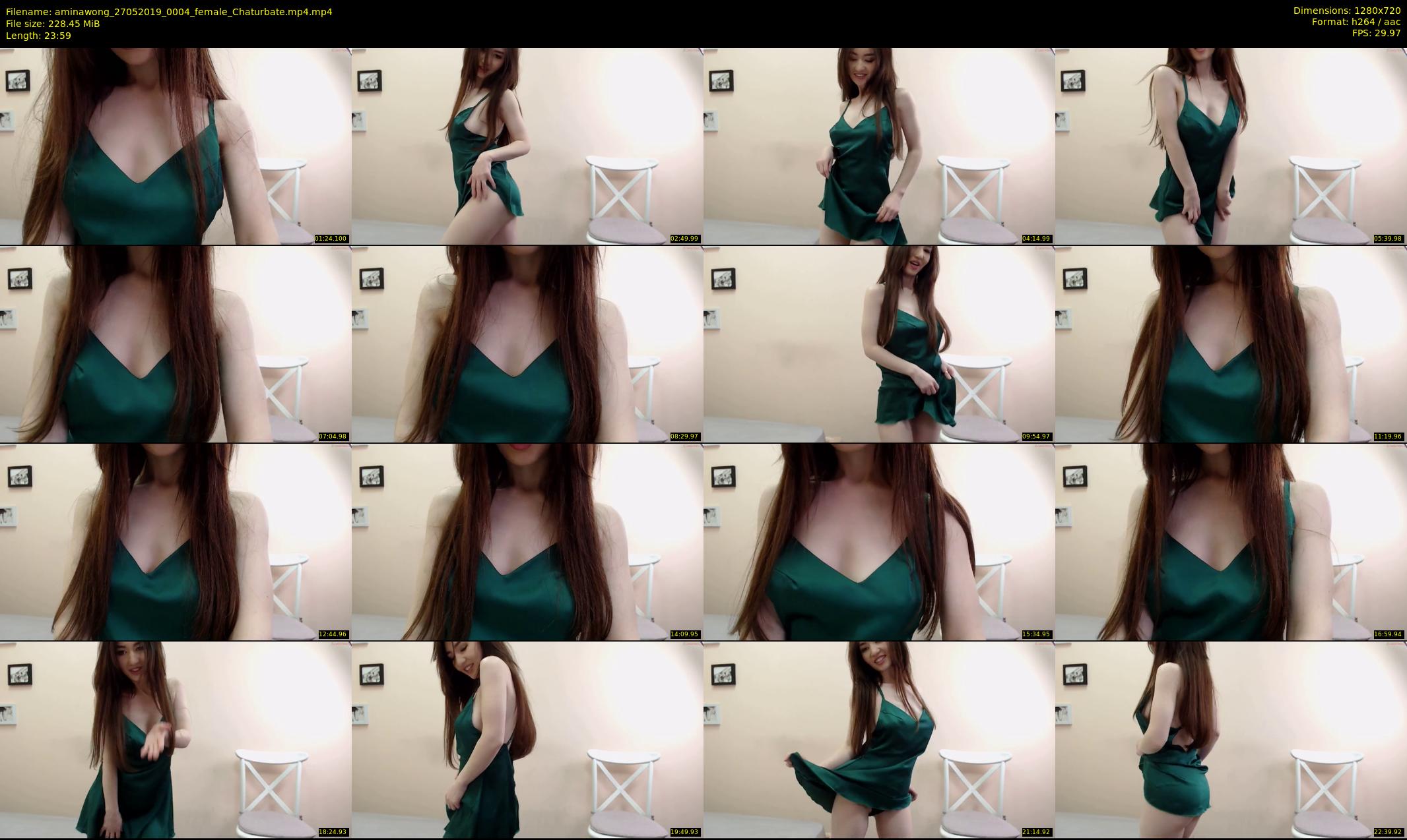 aminawong — 24 minute Chaturbate female cam show recording, 720p, May 27, 2019