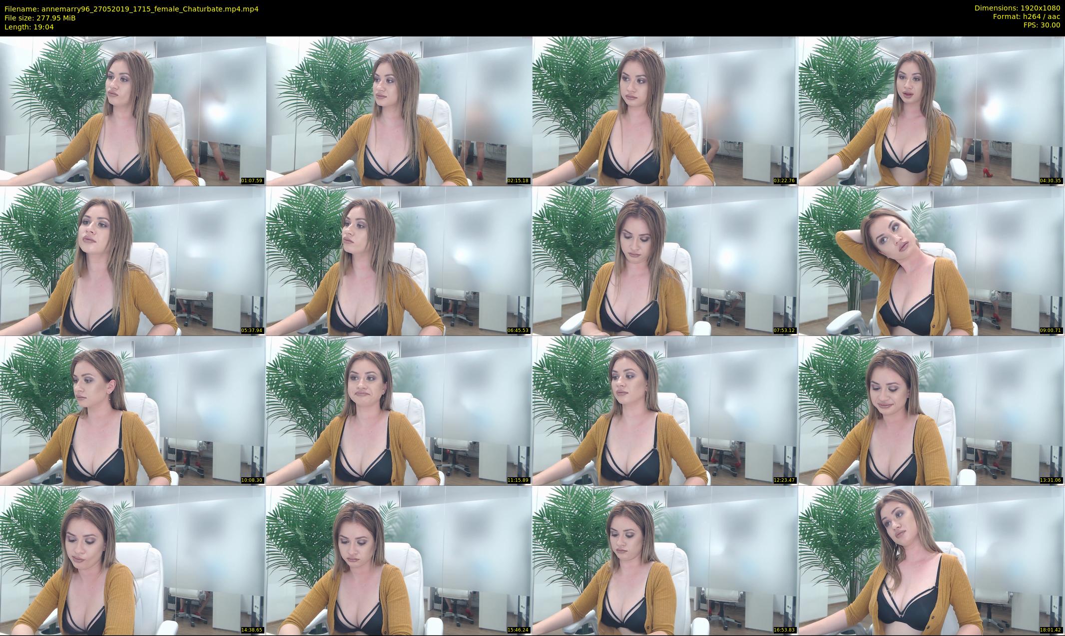 annemarry96 — 20 minute Chaturbate female cam show recording, 1080p, May 27, 2019