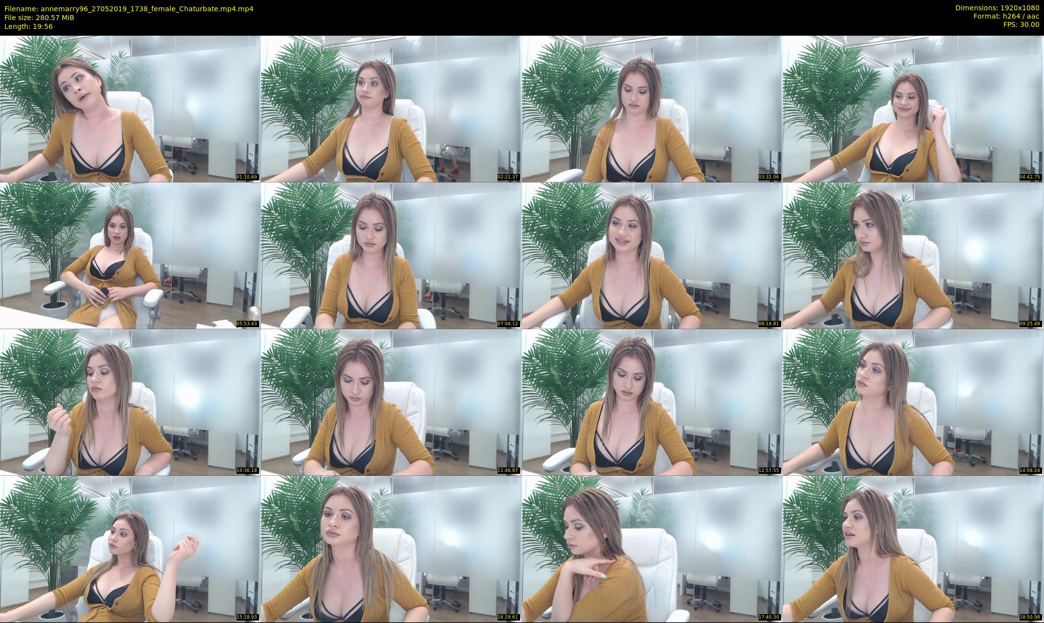 annemarry96 — 20 minute Chaturbate female cam show recording, 1080p, May 27, 2019