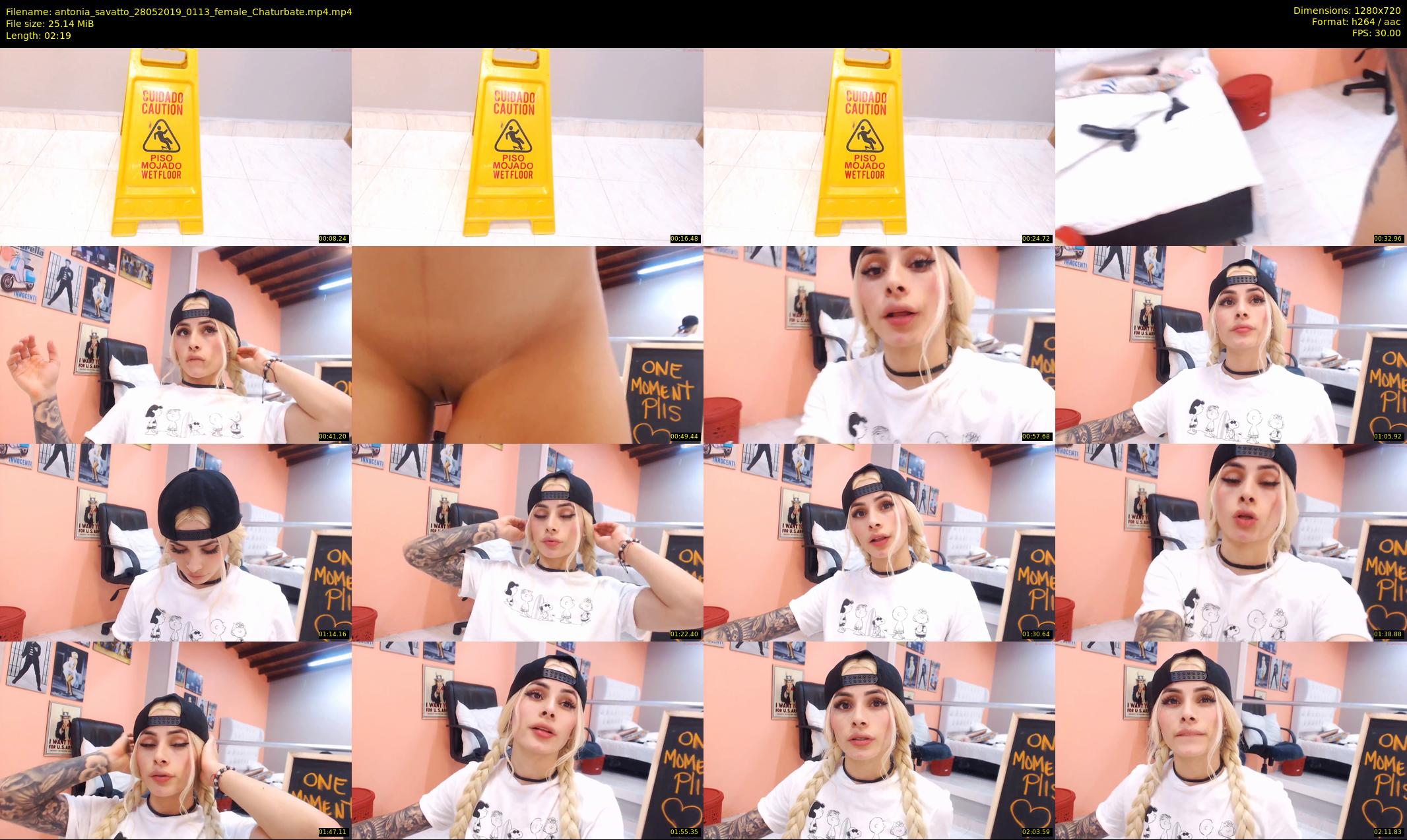 antonia_savatto — 3 minute Chaturbate female cam show recording, 720p, May 28, 2019