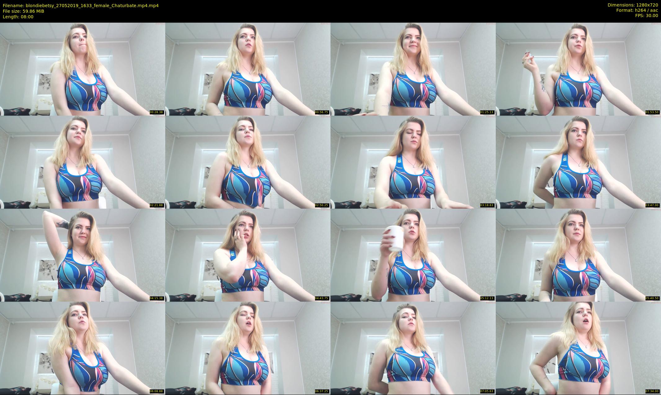 blondiebetsy — 8 minute Chaturbate female cam show recording, 720p, May 27, 2019