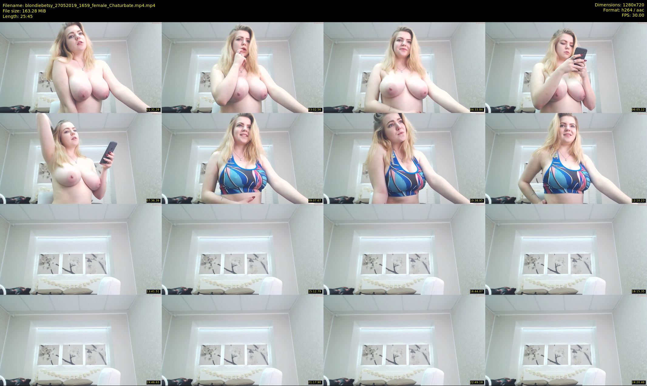 blondiebetsy — 26 minute Chaturbate female cam show recording, 720p, May 27, 2019