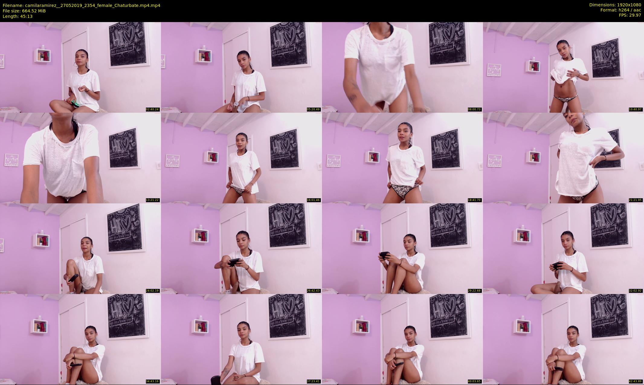 camilaramirez_ — 46 minute Chaturbate female cam show recording, 1080p, May 27, 2019