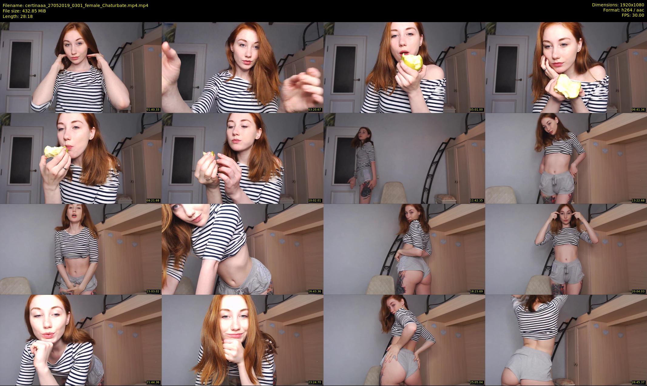 certinaaa — 29 minute Chaturbate female cam show recording, 1080p, May 27, 2019