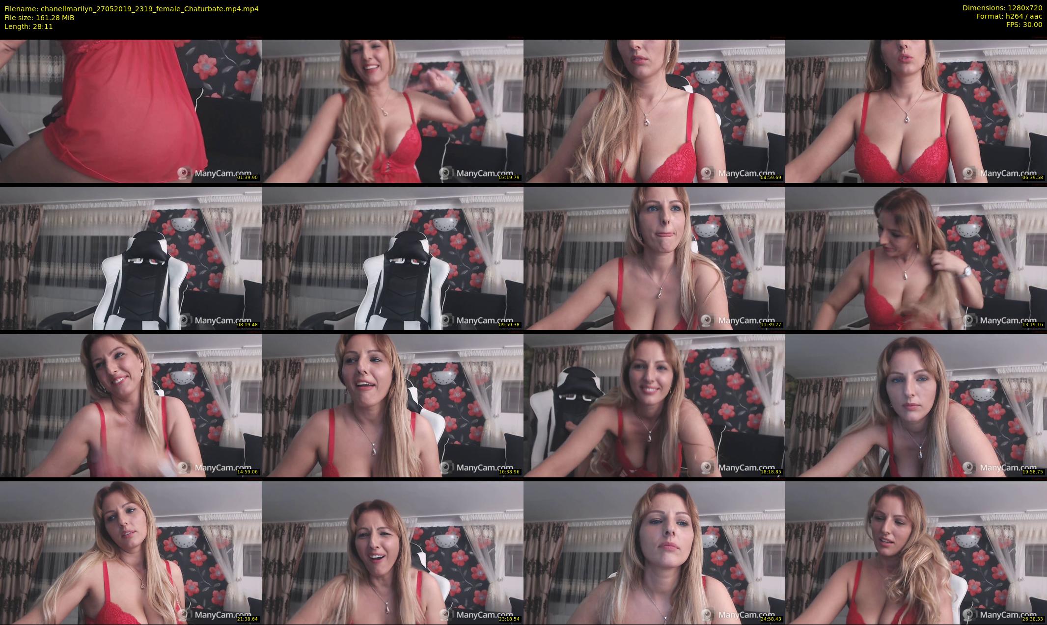 chanellmarilyn — 29 minute Chaturbate female cam show recording, 720p, May 27, 2019