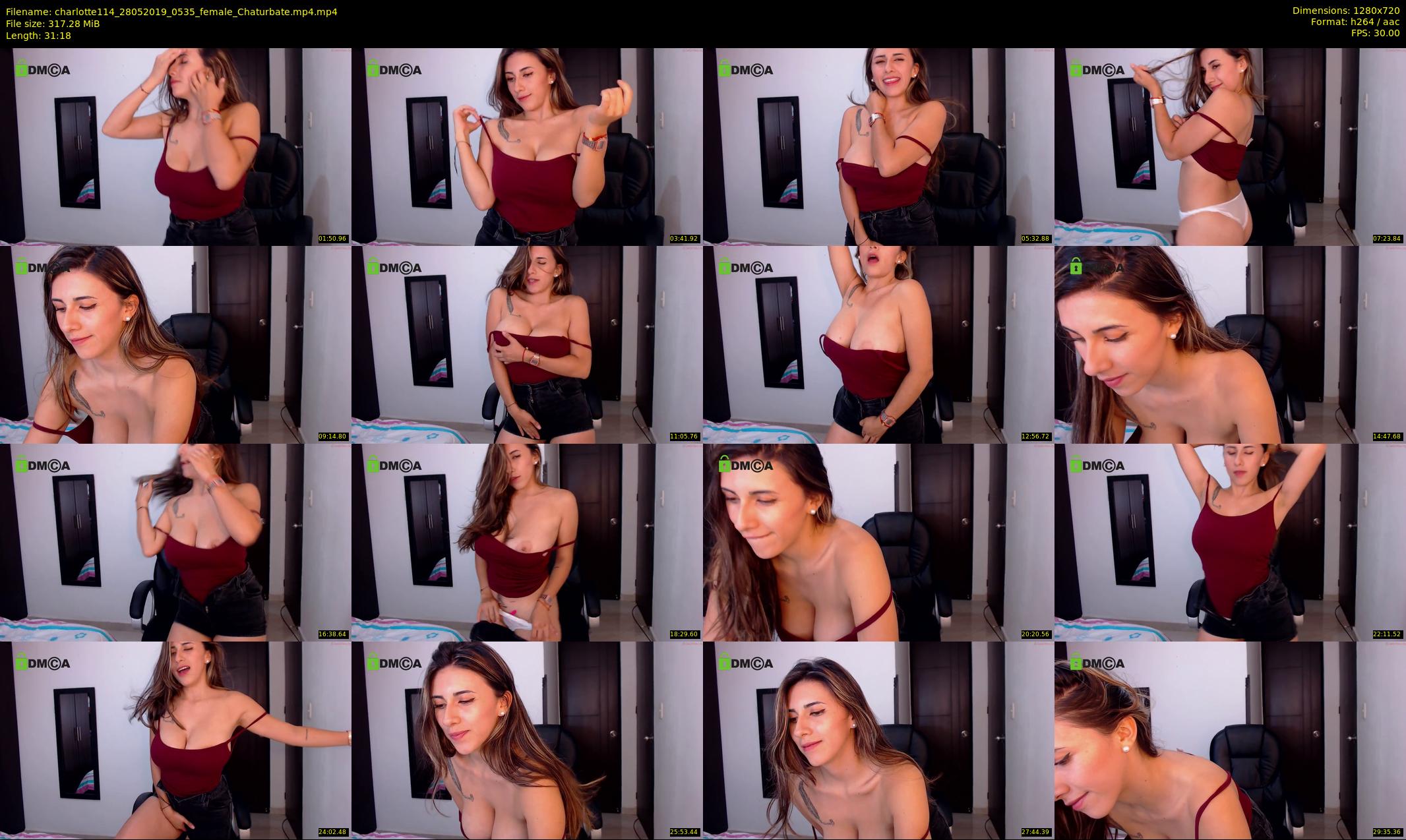 charlotte114 — 32 minute Chaturbate female cam show recording, 720p, May 28, 2019