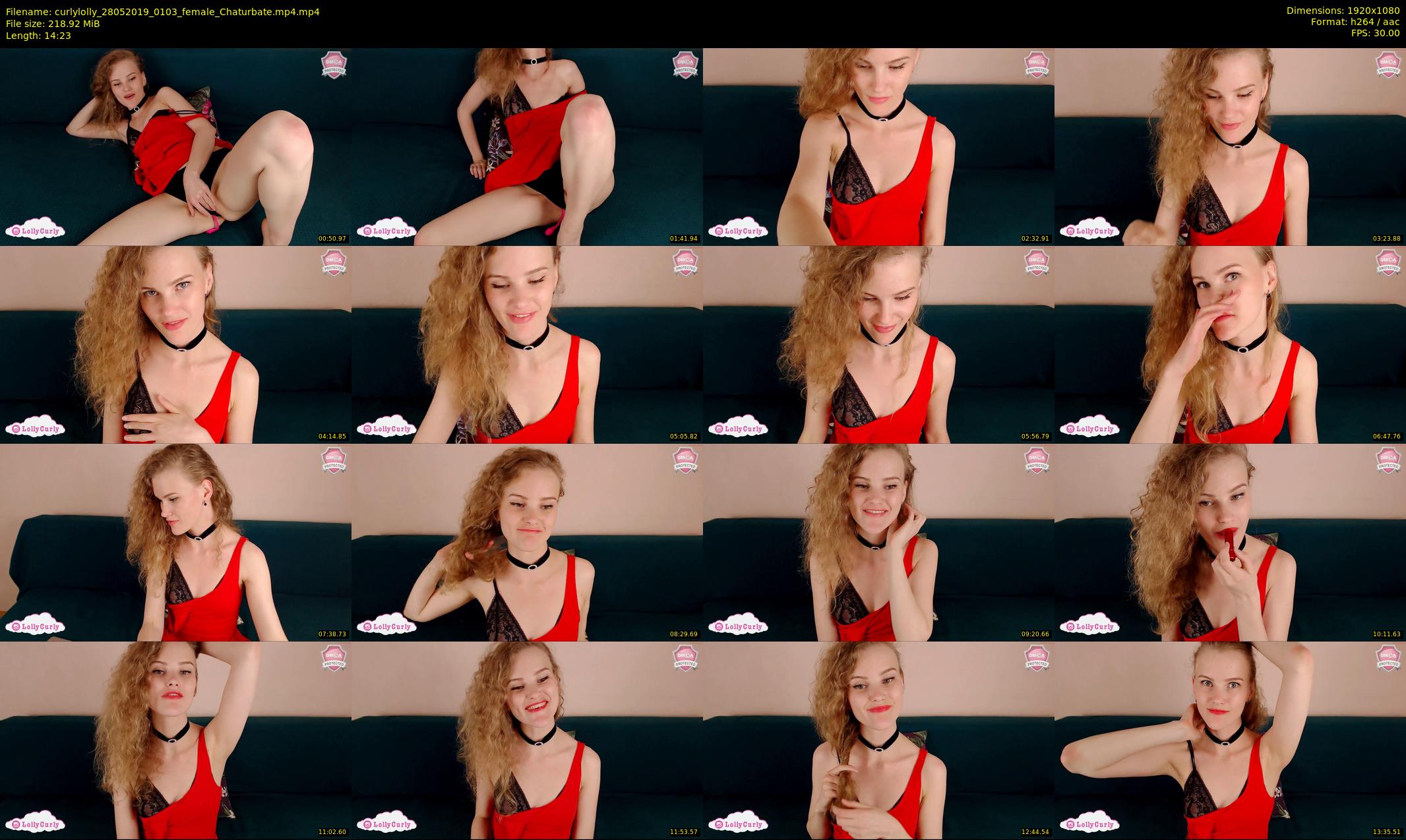 curlylolly — 15 minute Chaturbate female cam show recording, 1080p, May 28, 2019