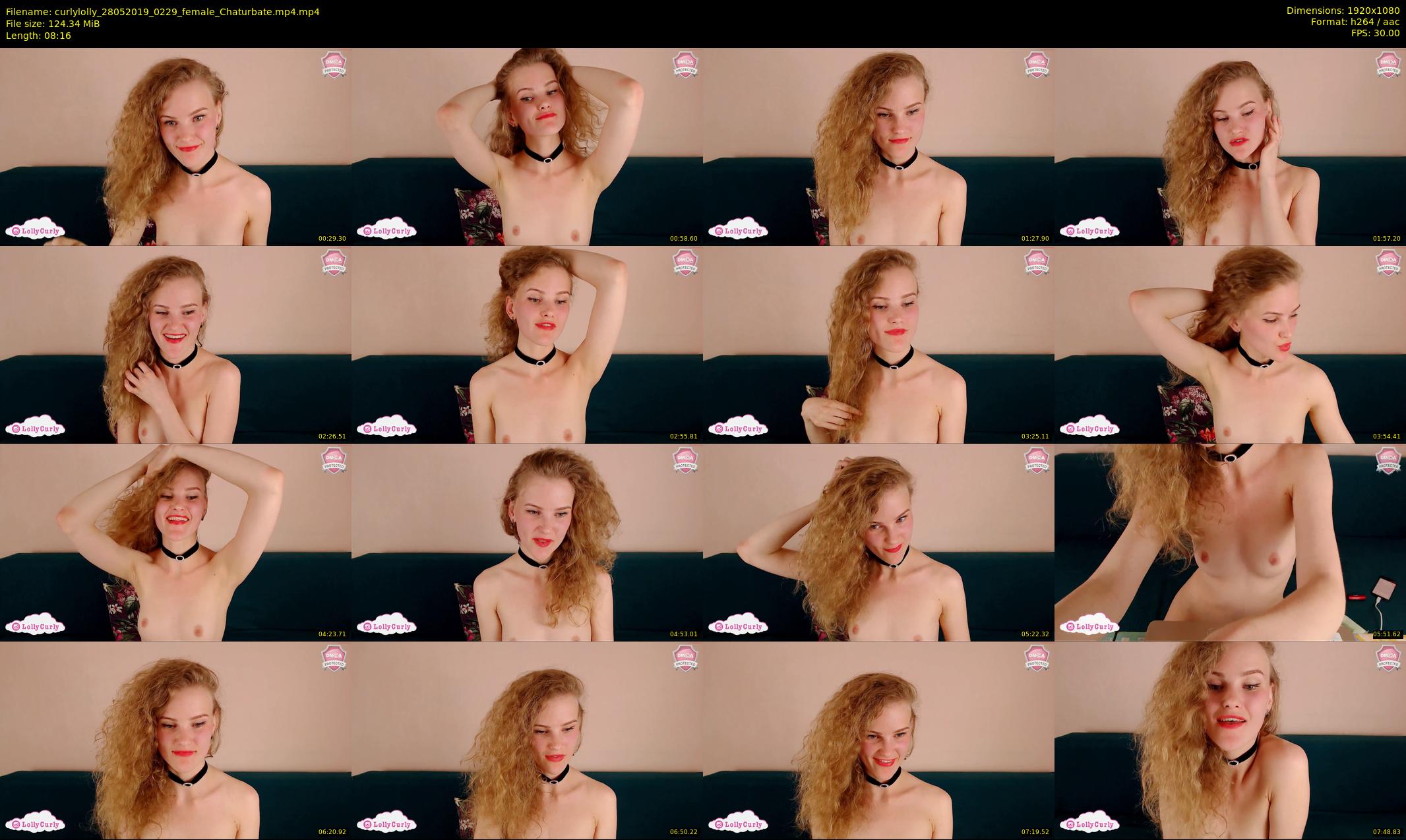 curlylolly — 9 minute Chaturbate female cam show recording, 1080p, May 28, 2019