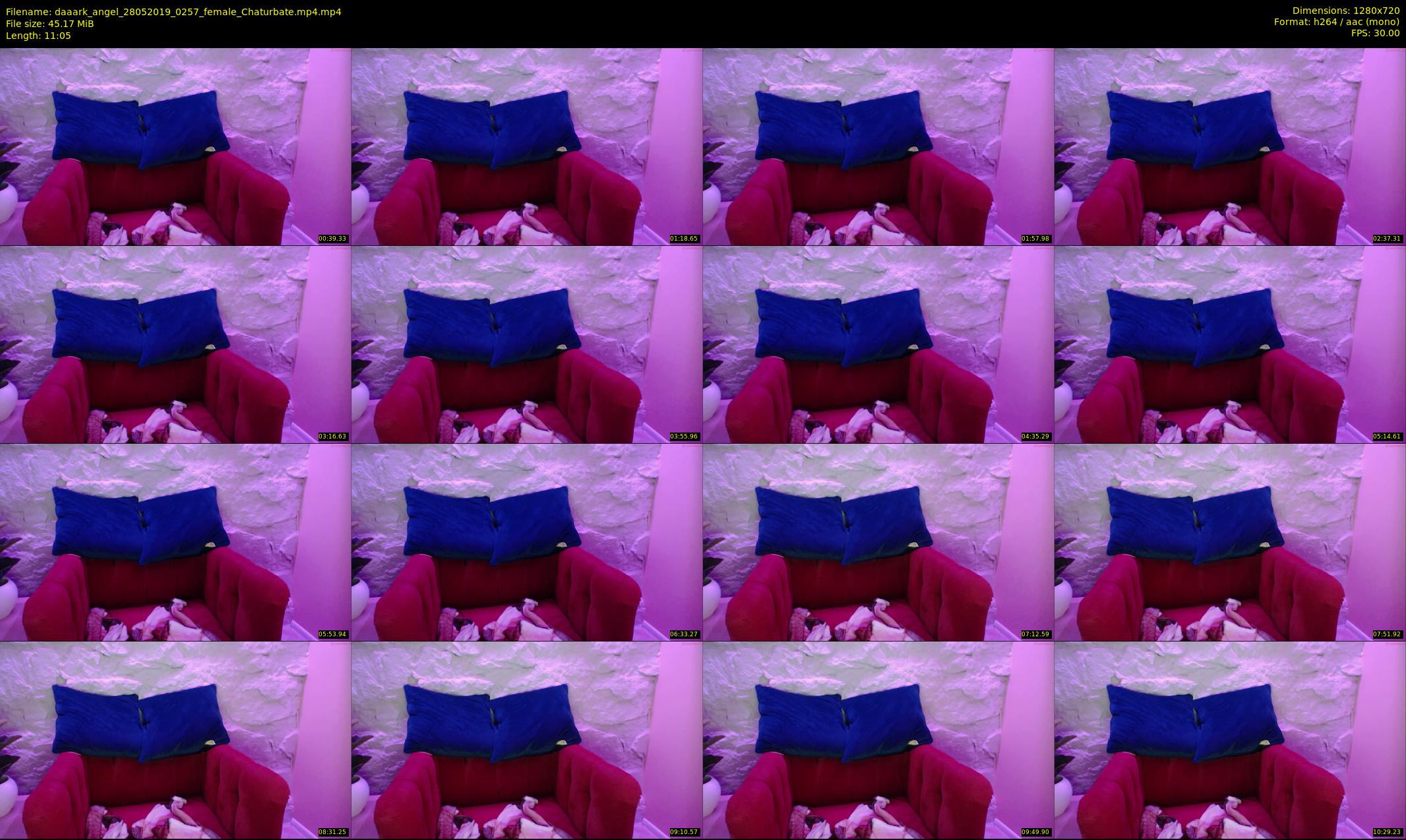daaark_angel — 12 minute Chaturbate female cam show recording, 720p, May 28, 2019