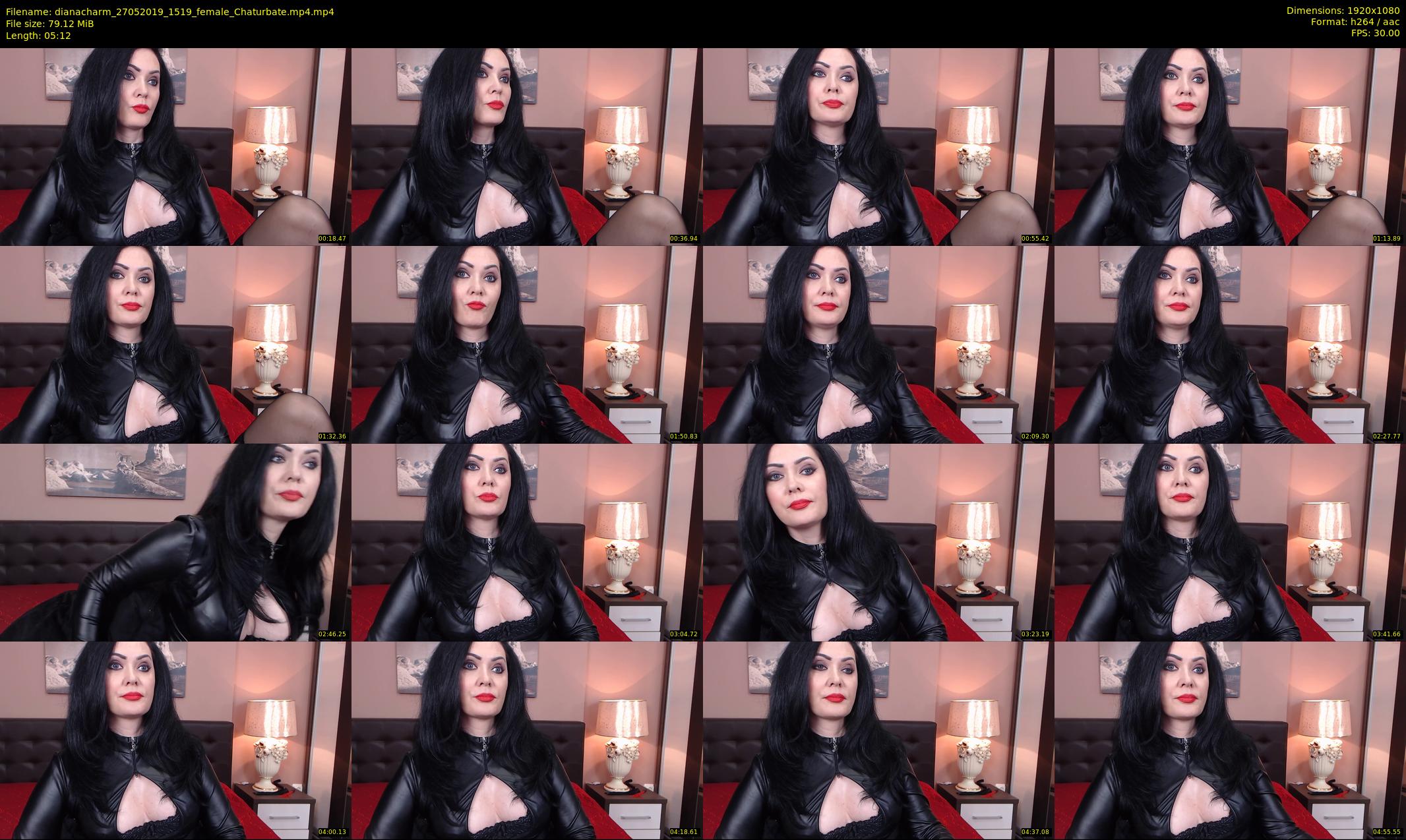 dianacharm — 6 minute Chaturbate female cam show recording, 1080p, May 27, 2019