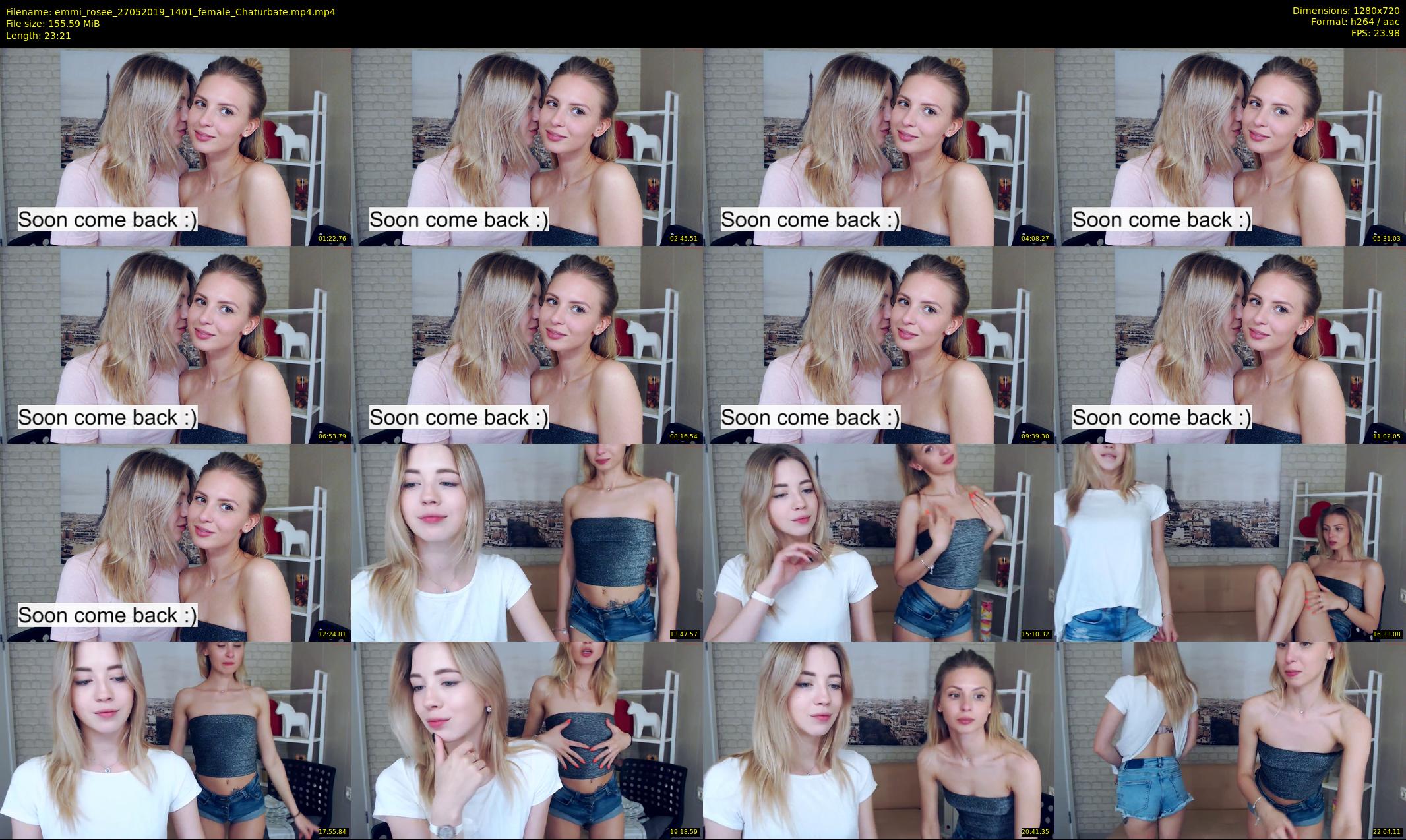 emmi_rosee — 24 minute Chaturbate female cam show recording, 720p, May 27, 2019