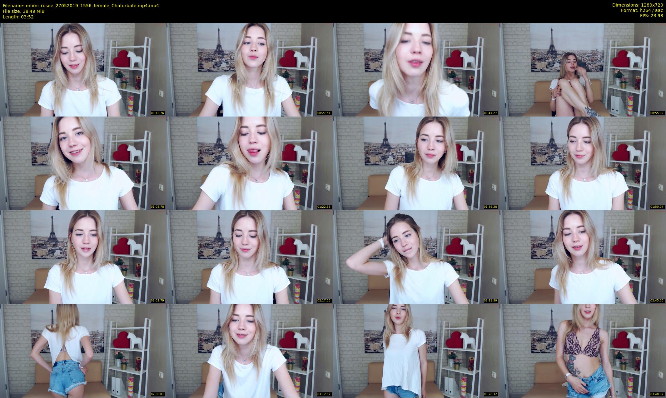 emmi_rosee — 4 minute Chaturbate female cam show recording, 720p, May 27, 2019