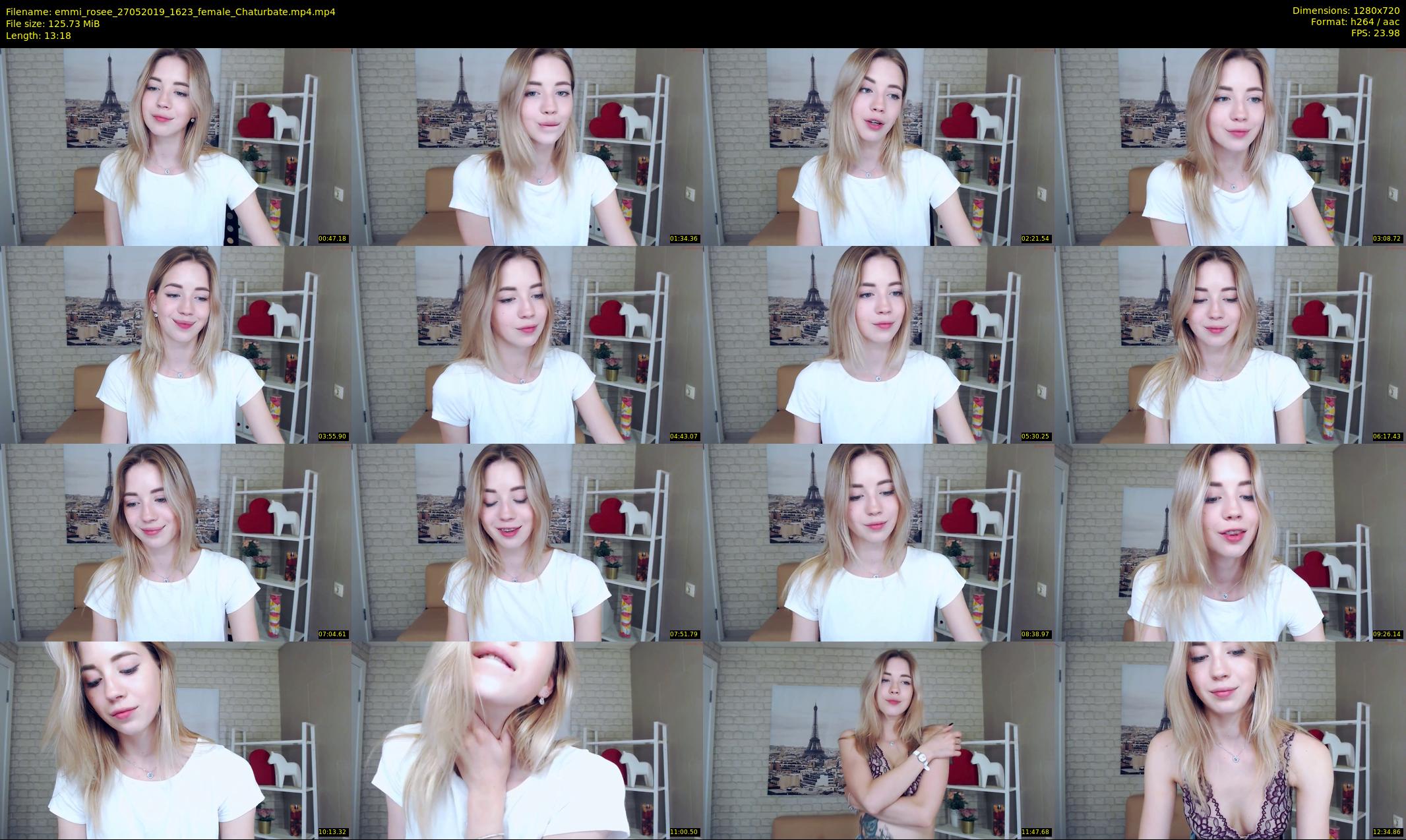emmi_rosee — 14 minute Chaturbate female cam show recording, 720p, May 27, 2019