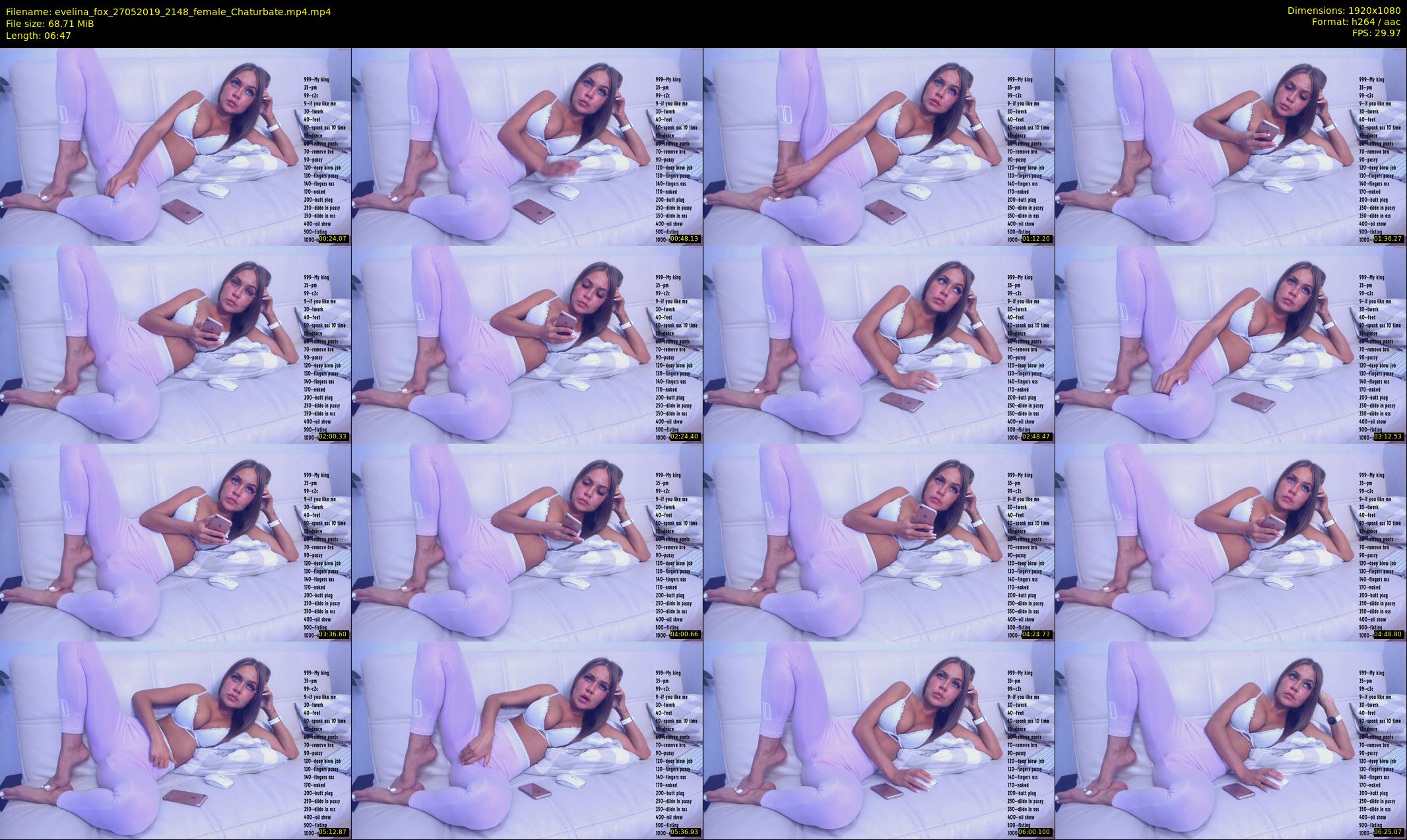 evelina_fox — 7 minute Chaturbate female cam show recording, 1080p, May 27, 2019