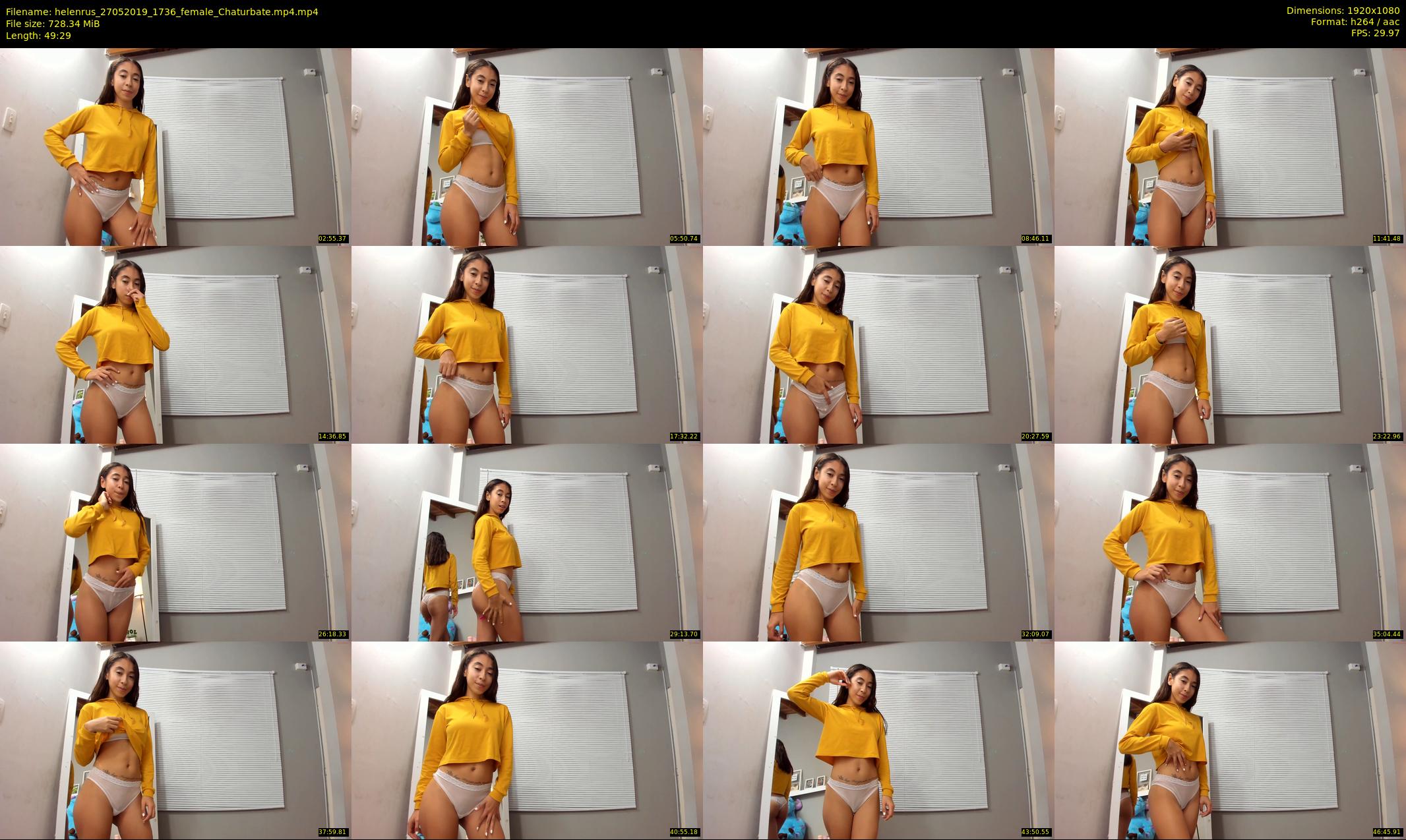 helenrus — 50 minute Chaturbate female cam show recording, 1080p, May 27, 2019