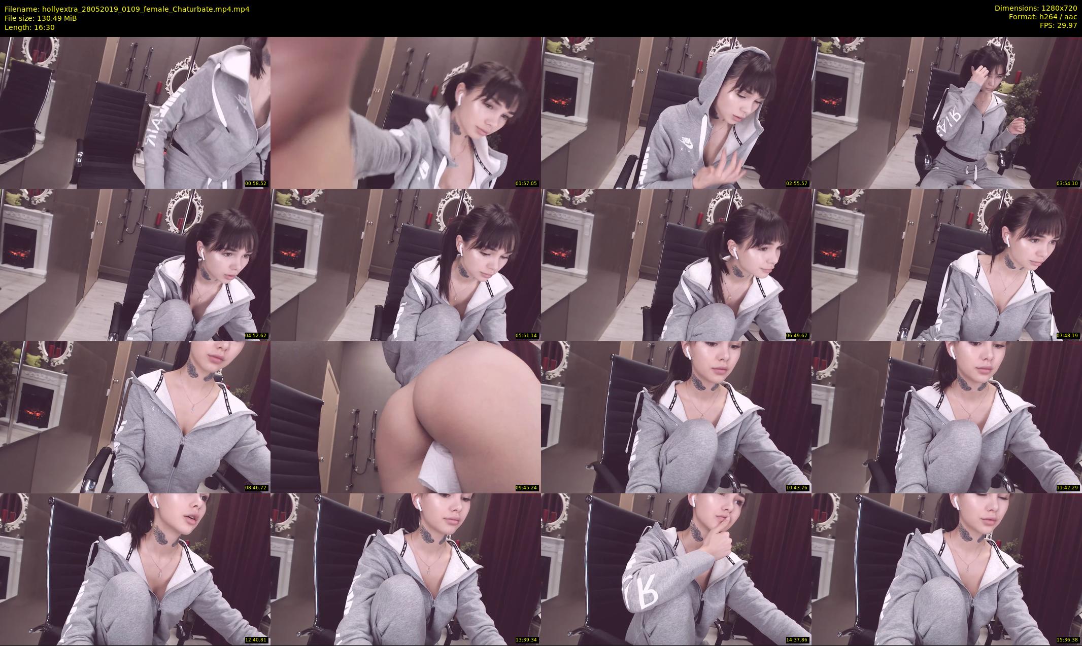 hollyextra — 17 minute Chaturbate female cam show recording, 720p, May 28, 2019