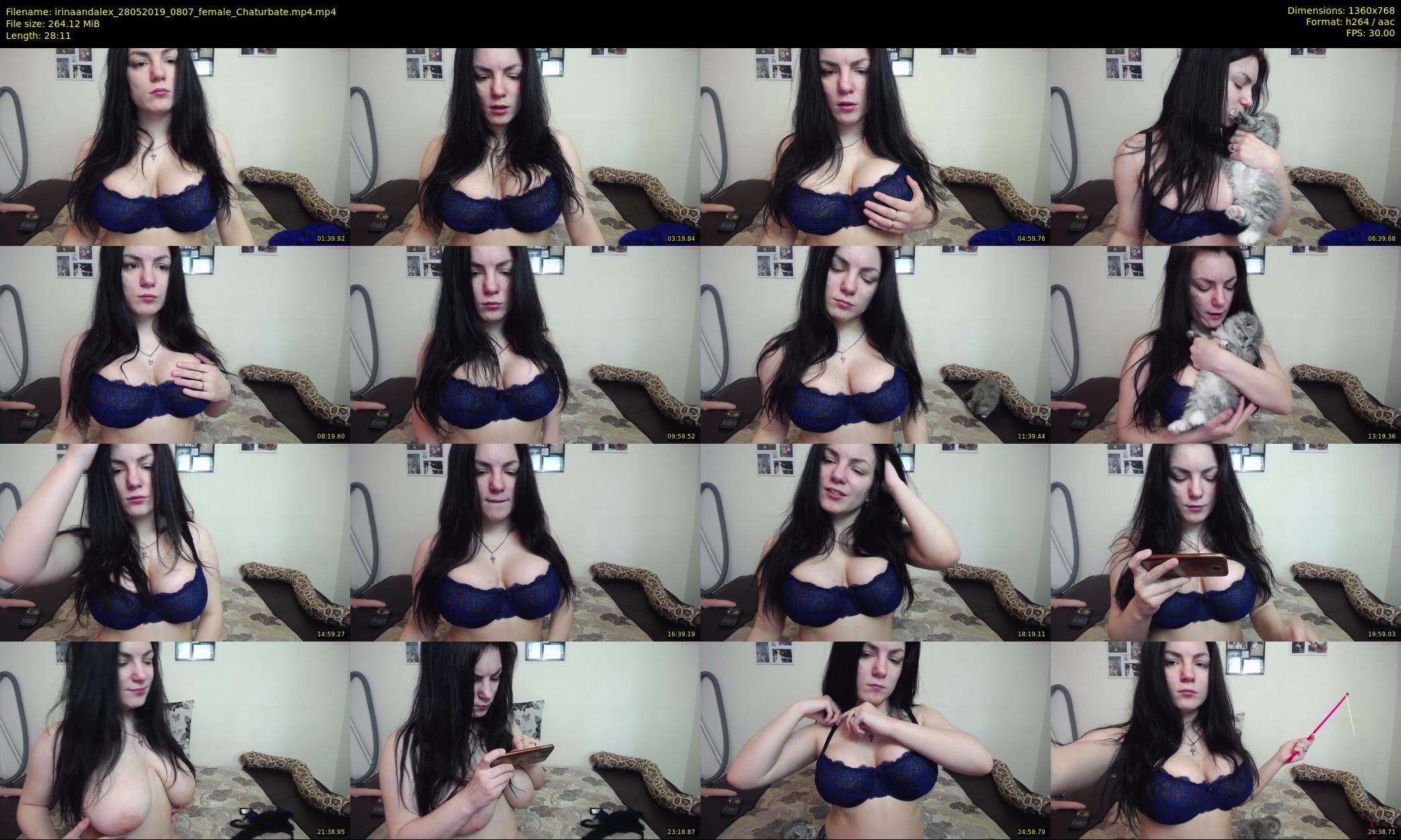 irinaandalex — 29 minute Chaturbate couple cam show recording, 720p, May 28, 2019