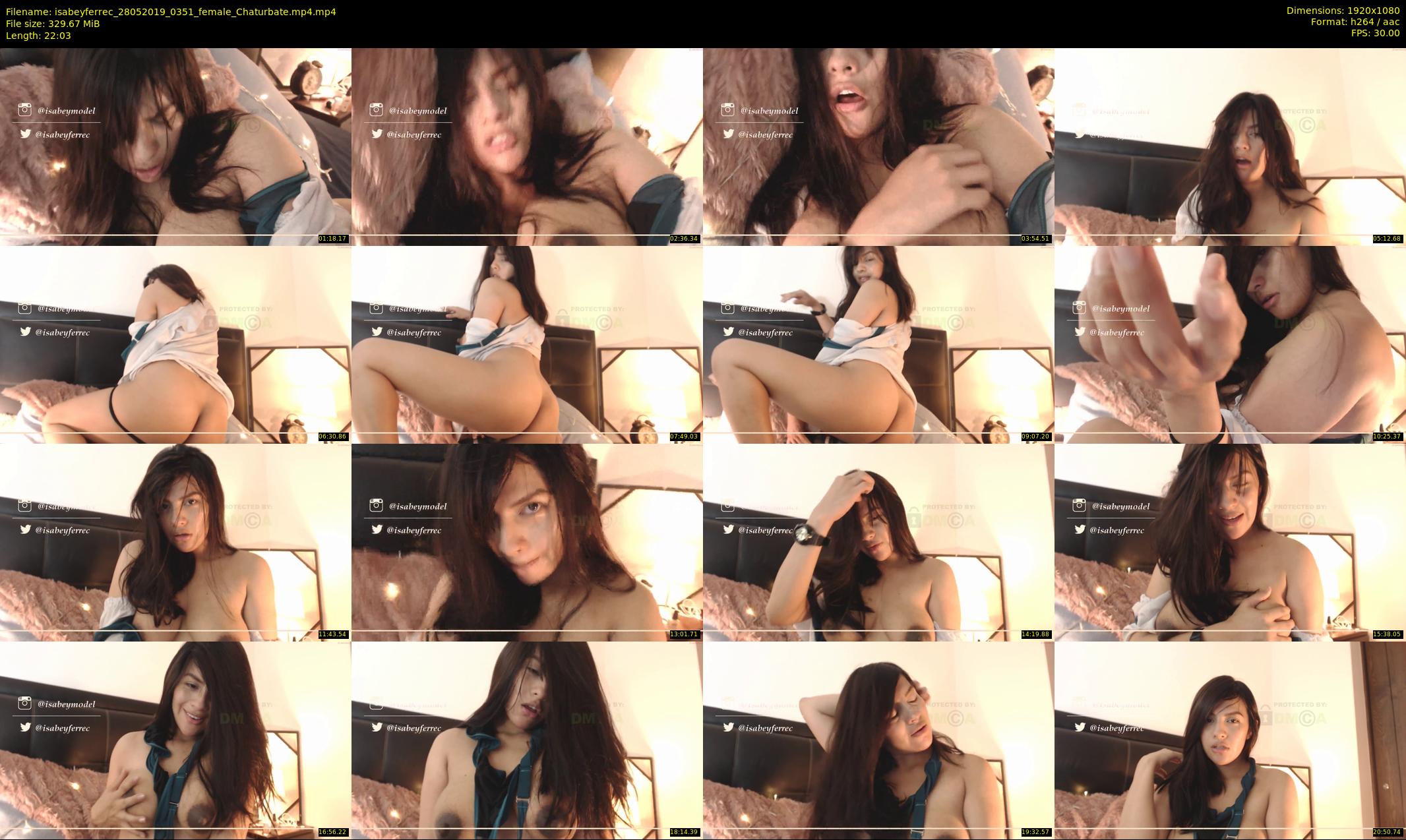 isabeyferrec — 23 minute Chaturbate female cam show recording, 1080p, May 28, 2019