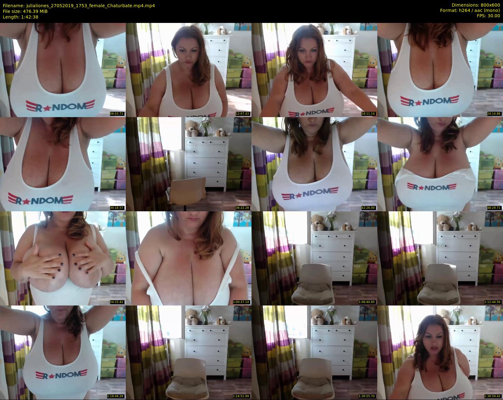 julialiones — 103 minute Chaturbate female cam show recording, 480p, May 27, 2019