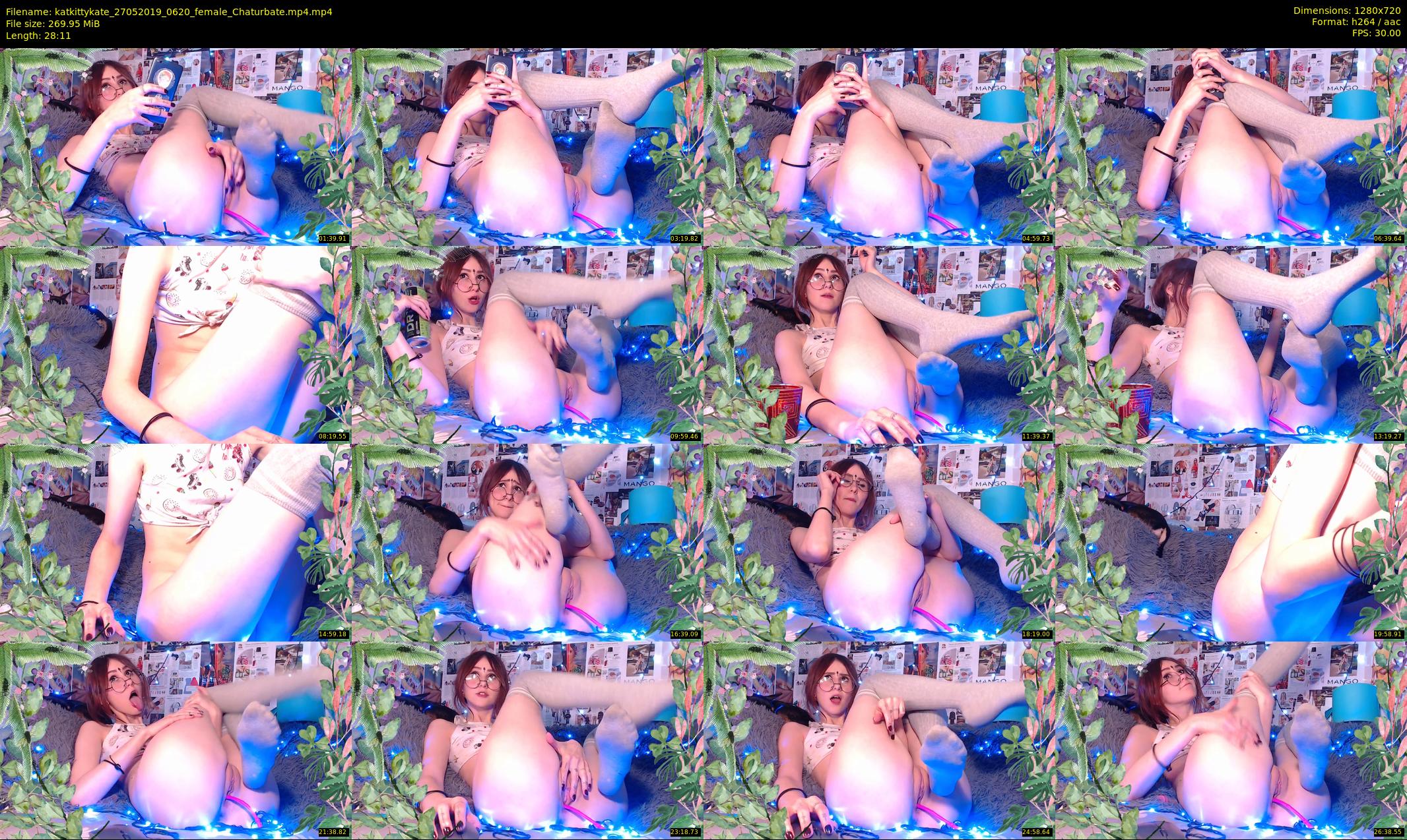 katkittykate — 29 minute Chaturbate female cam show recording, 720p, May 27, 2019