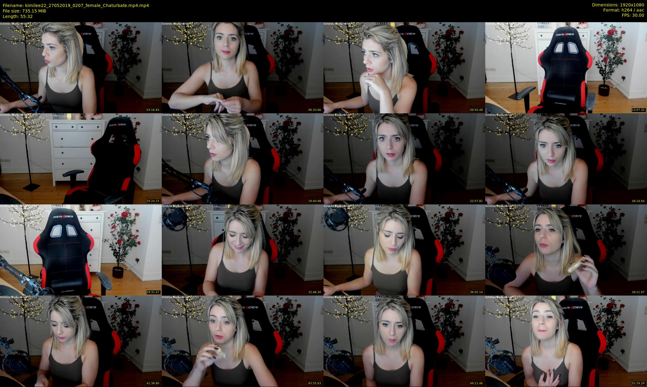 kimilee22 — 56 minute Chaturbate female cam show recording, 1080p, May 27, 2019