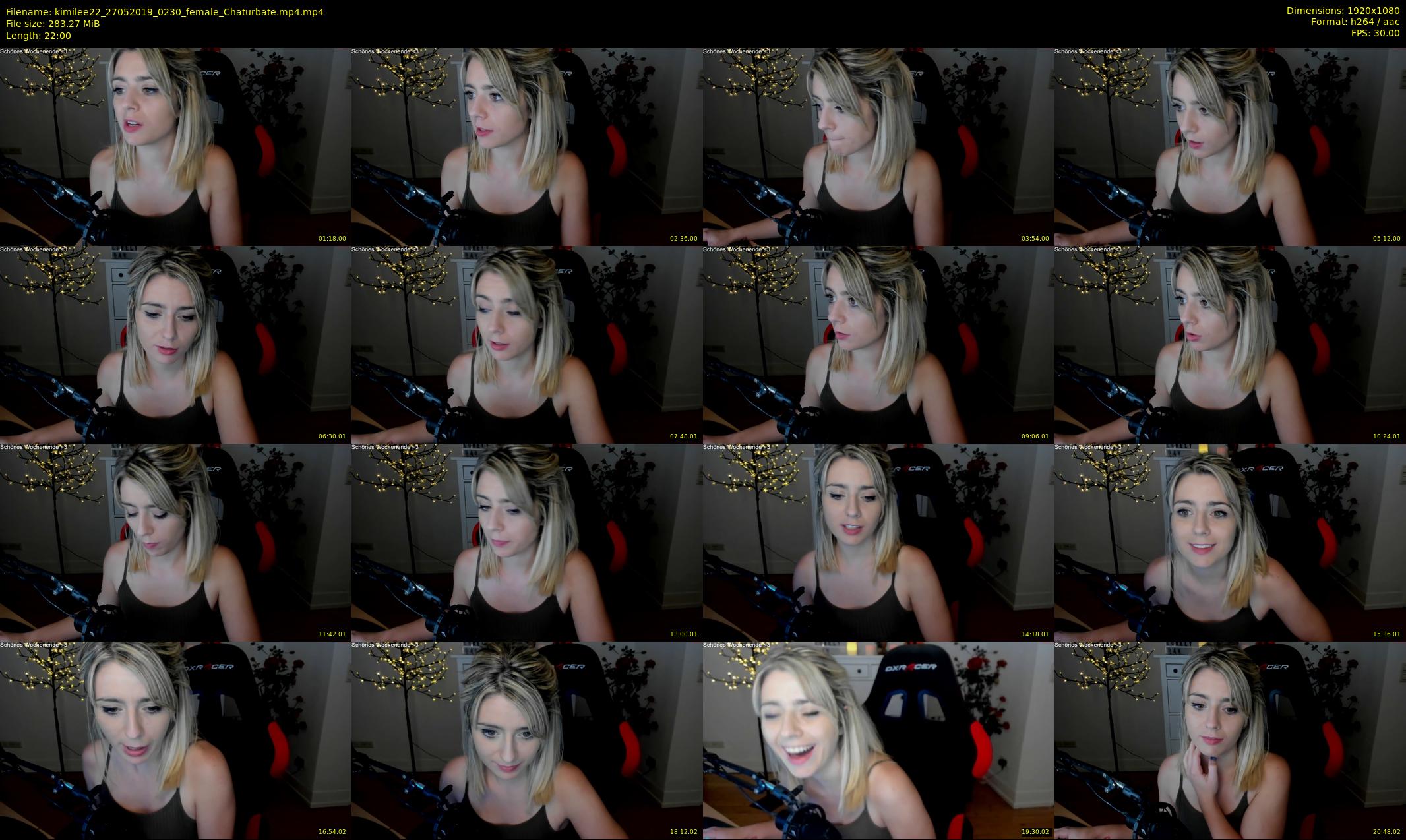 kimilee22 — 22 minute Chaturbate female cam show recording, 1080p, May 27, 2019