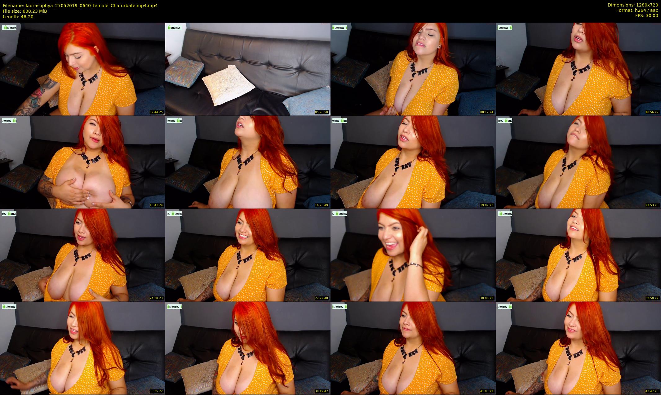 laurasophya — 47 minute Chaturbate female cam show recording, 720p, May 27, 2019
