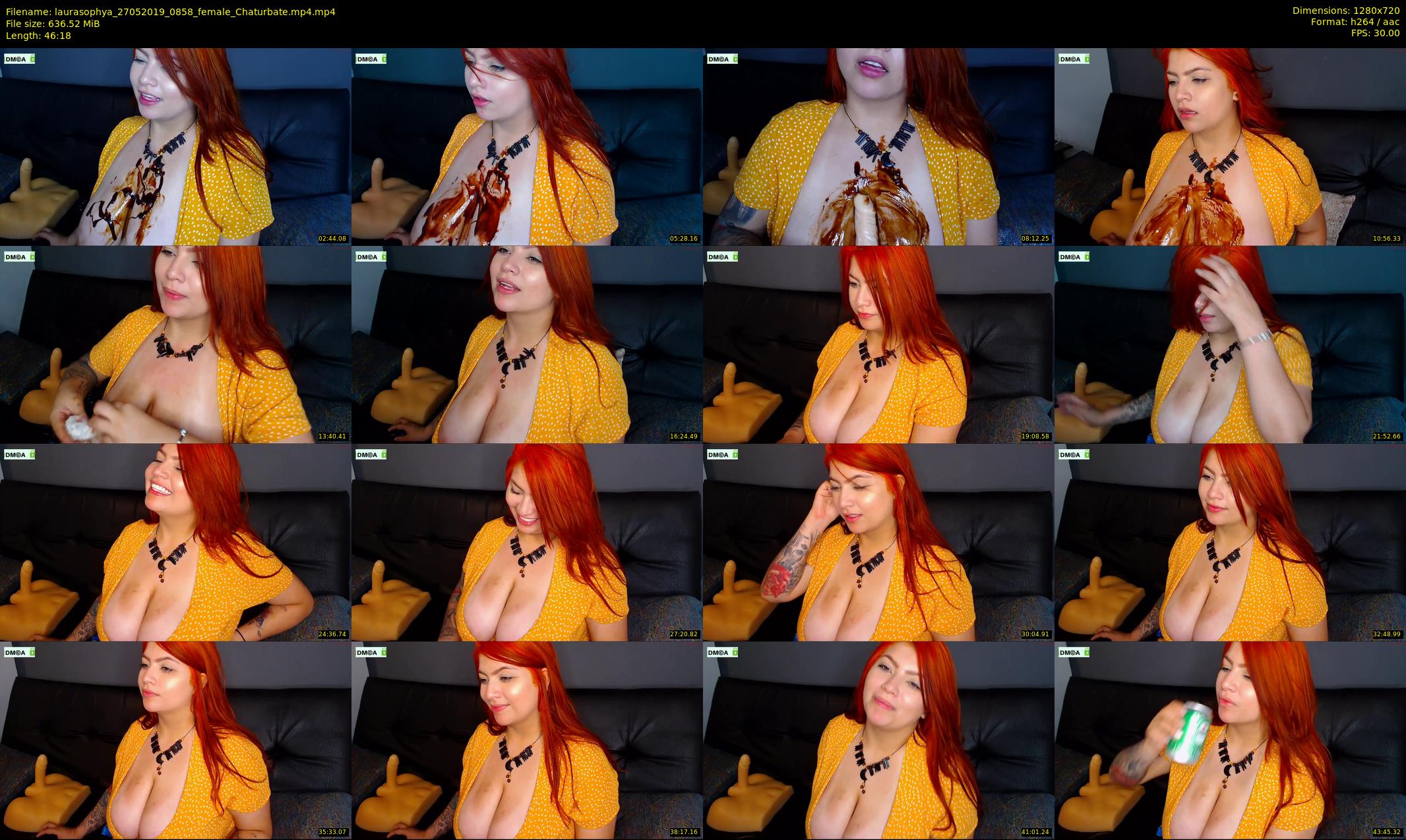 laurasophya — 47 minute Chaturbate female cam show recording, 720p, May 27, 2019