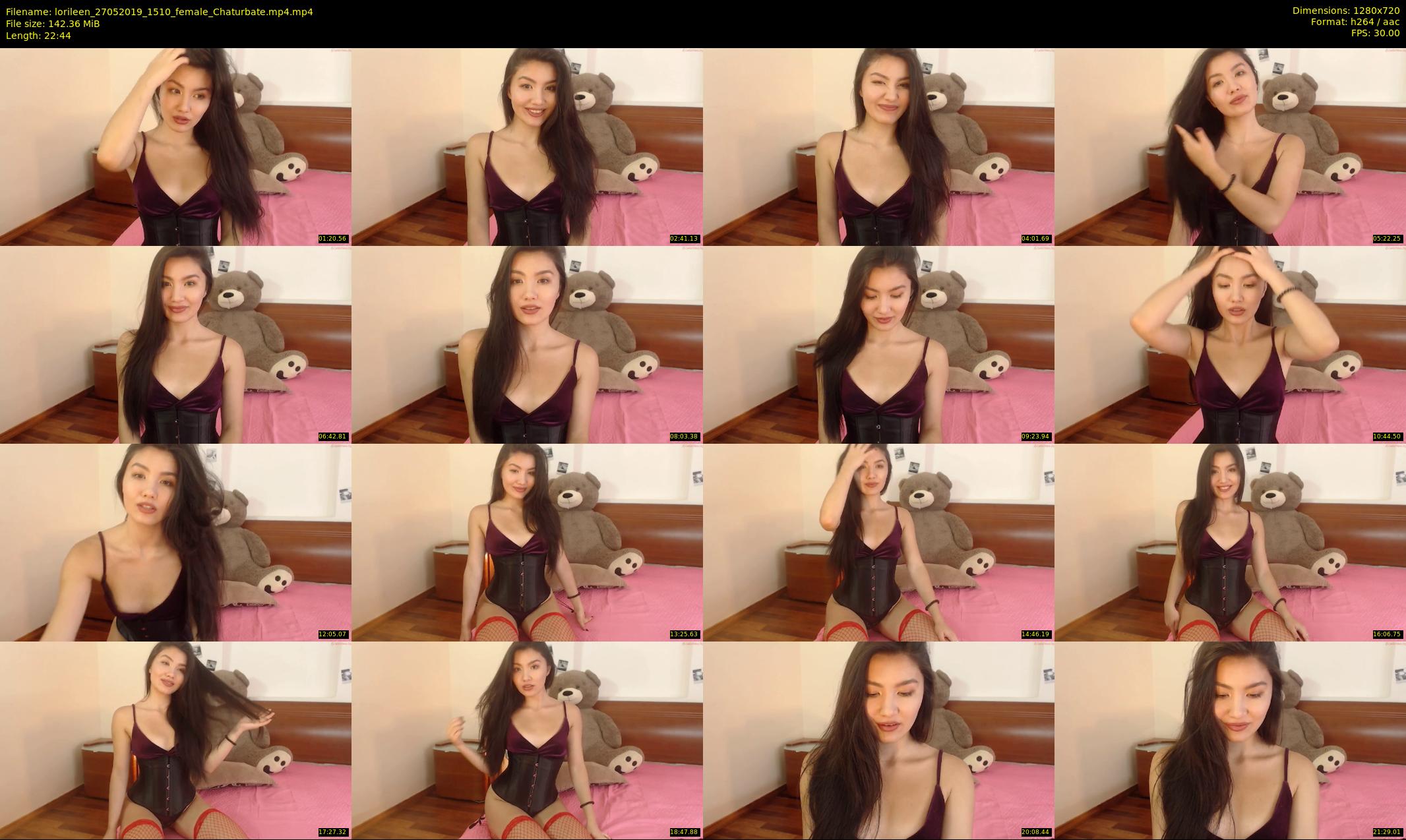 lorileen — 23 minute Chaturbate female cam show recording, 720p, May 27, 2019