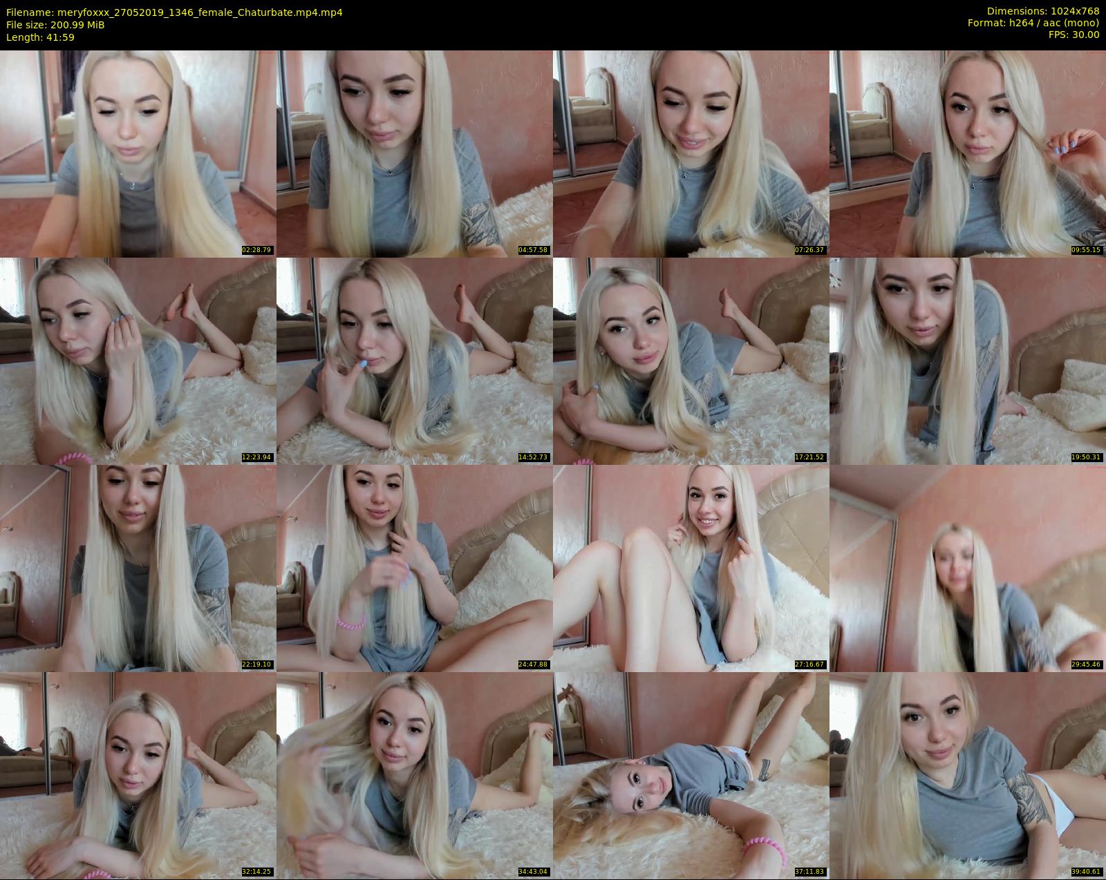 meryfoxxx — 42 minute Chaturbate female cam show recording, 720p, May 27, 2019