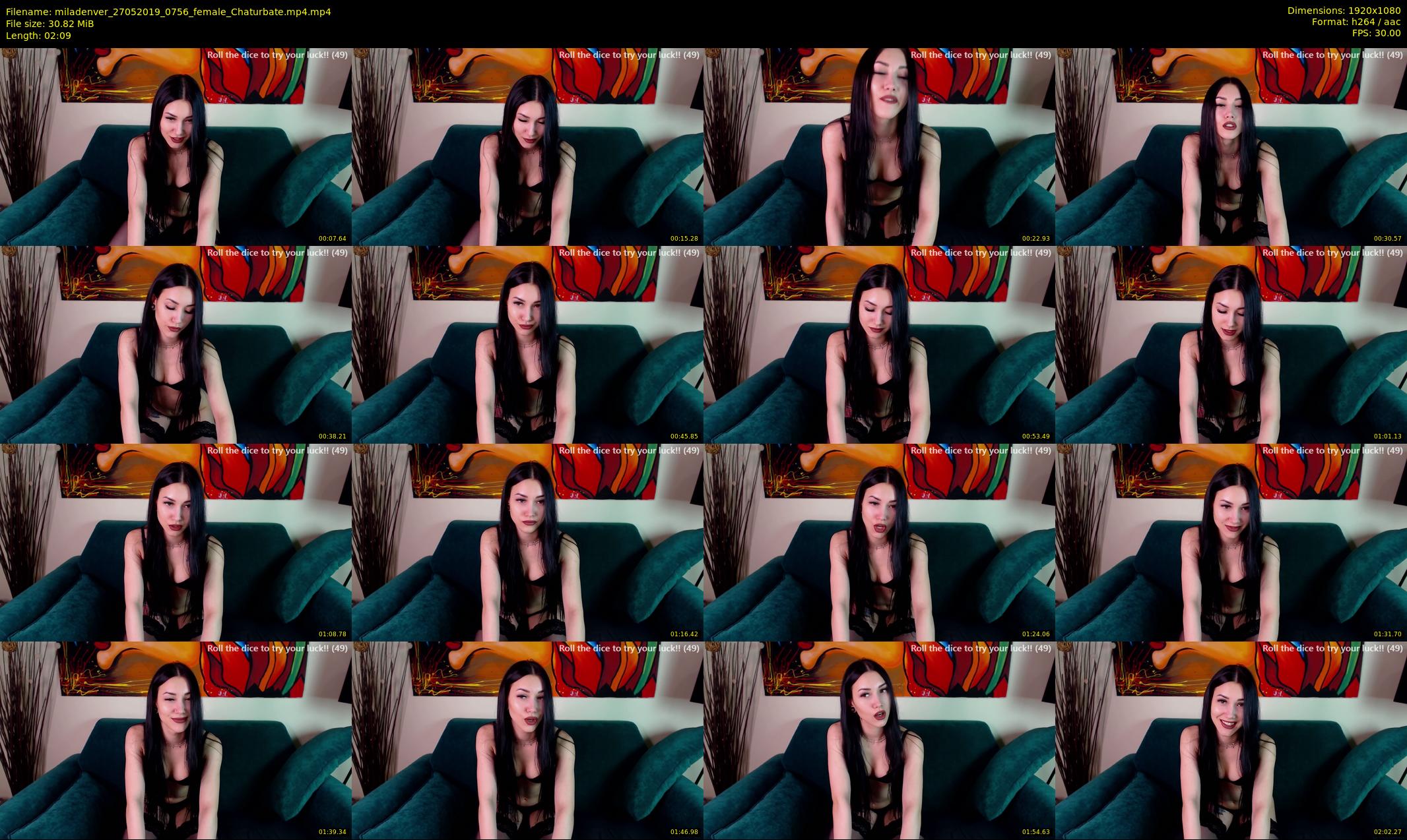 miladenver — 3 minute Chaturbate female cam show recording, 1080p, May 27, 2019