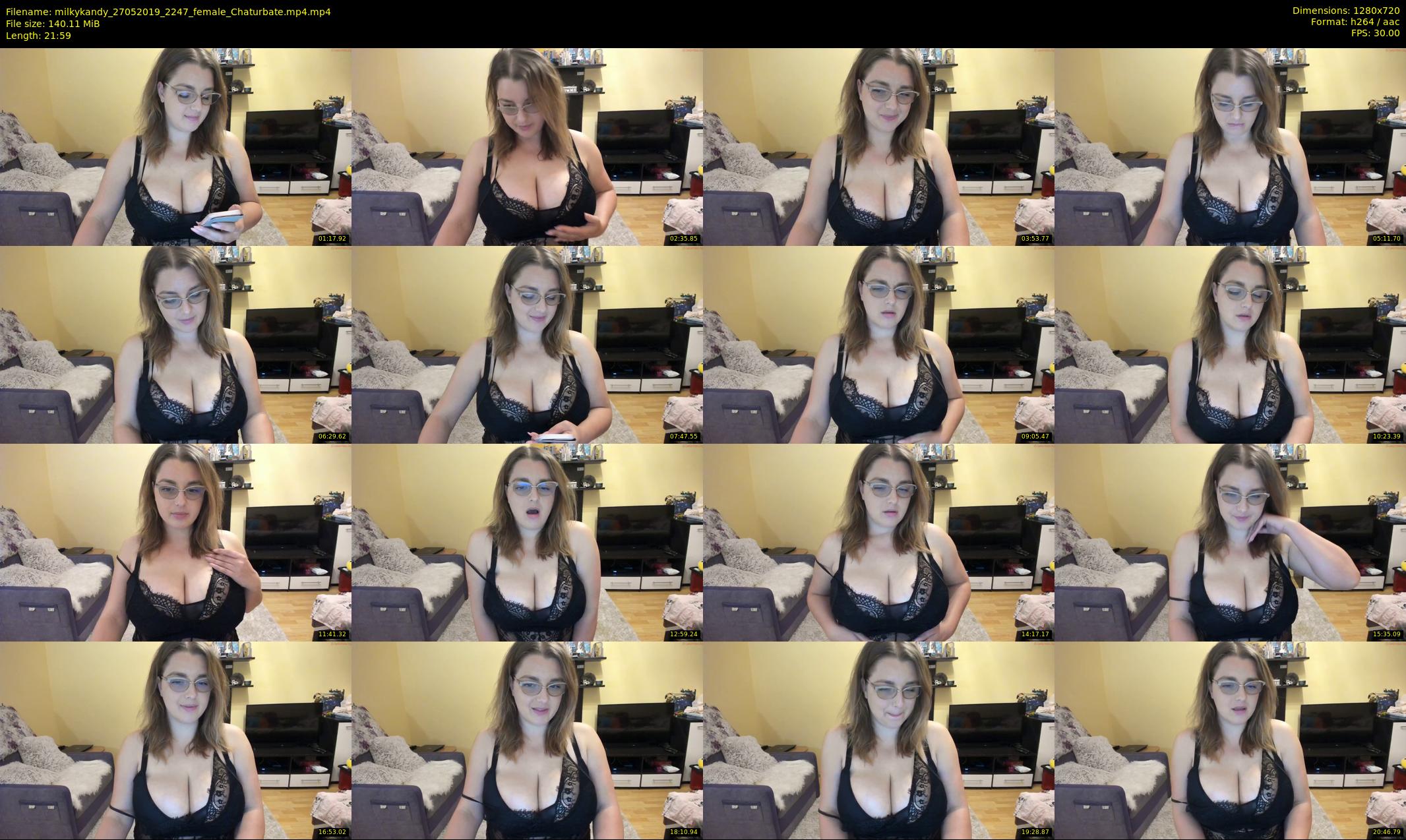 milkykandy — 22 minute Chaturbate female cam show recording, 720p, May 27, 2019