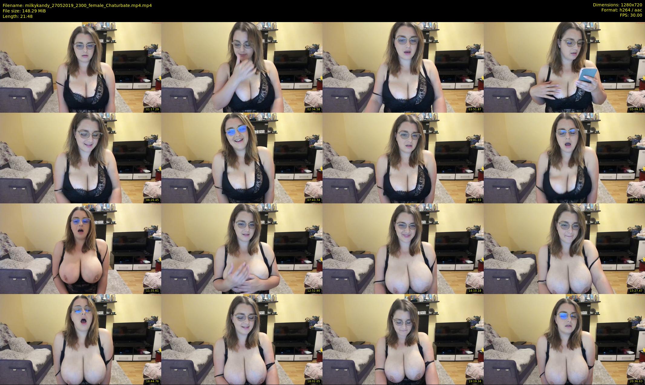 milkykandy — 22 minute Chaturbate female cam show recording, 720p, May 27, 2019