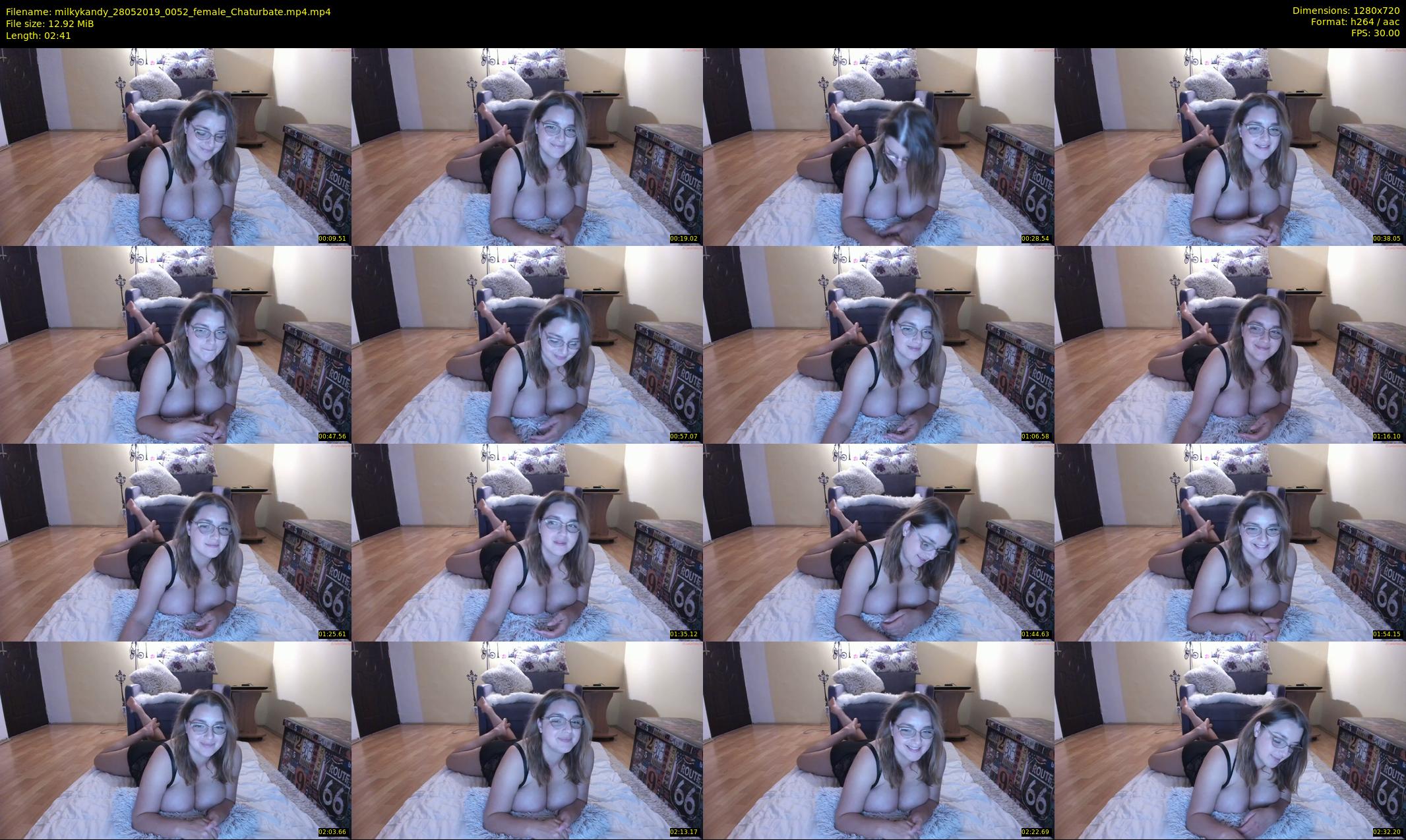 milkykandy — 3 minute Chaturbate female cam show recording, 720p, May 28, 2019