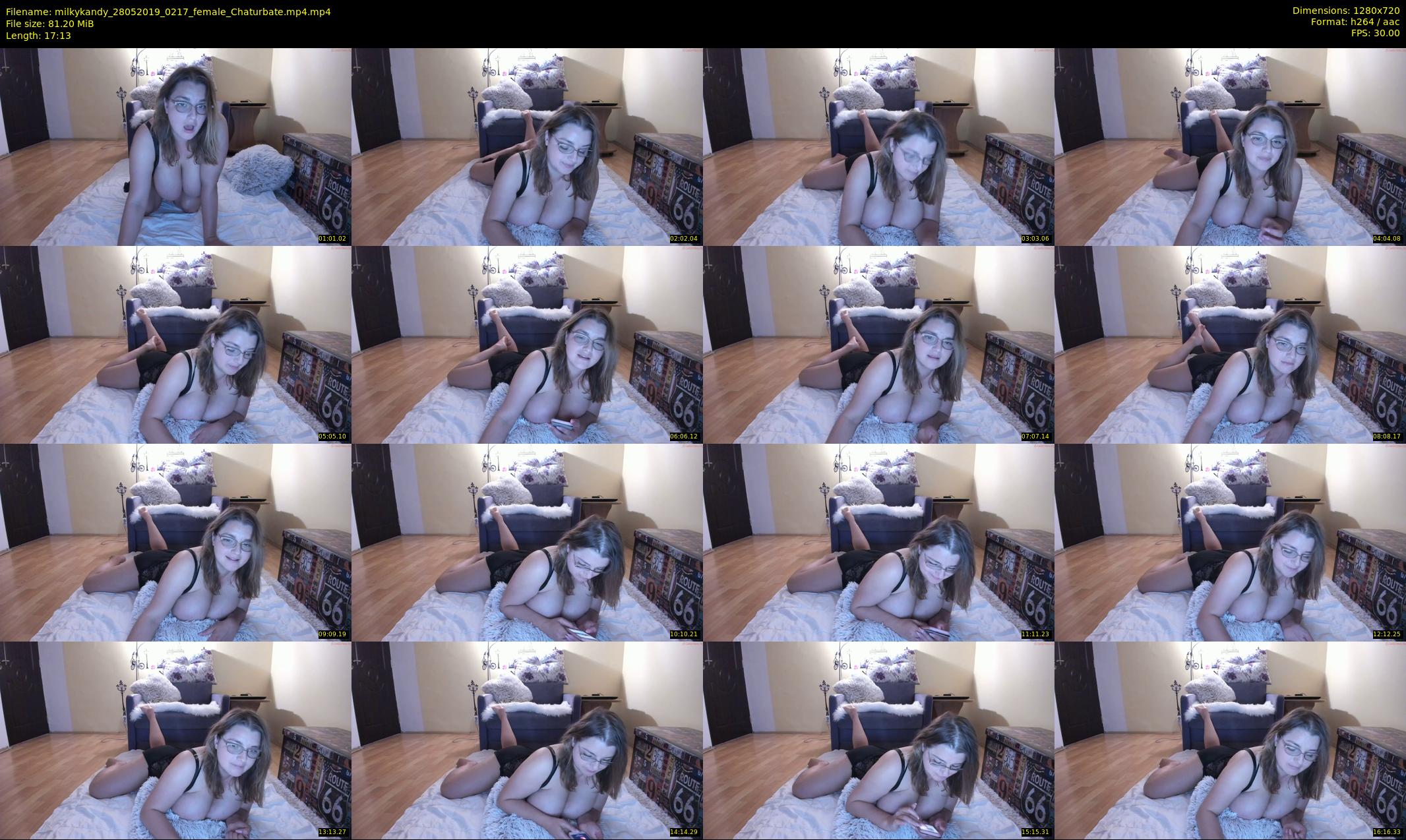 milkykandy — 18 minute Chaturbate female cam show recording, 720p, May 28, 2019