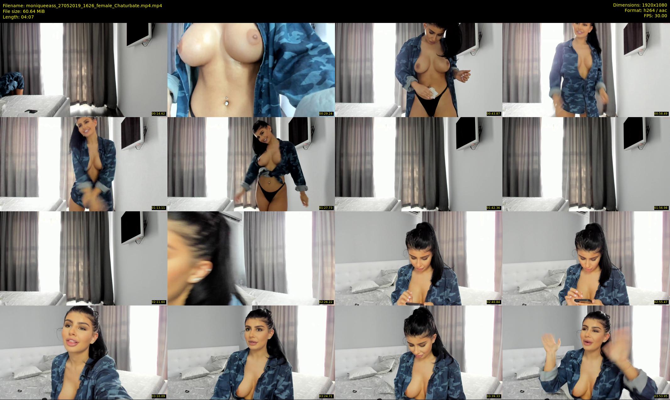moniqueeass — 5 minute Chaturbate female cam show recording, 1080p, May 27, 2019