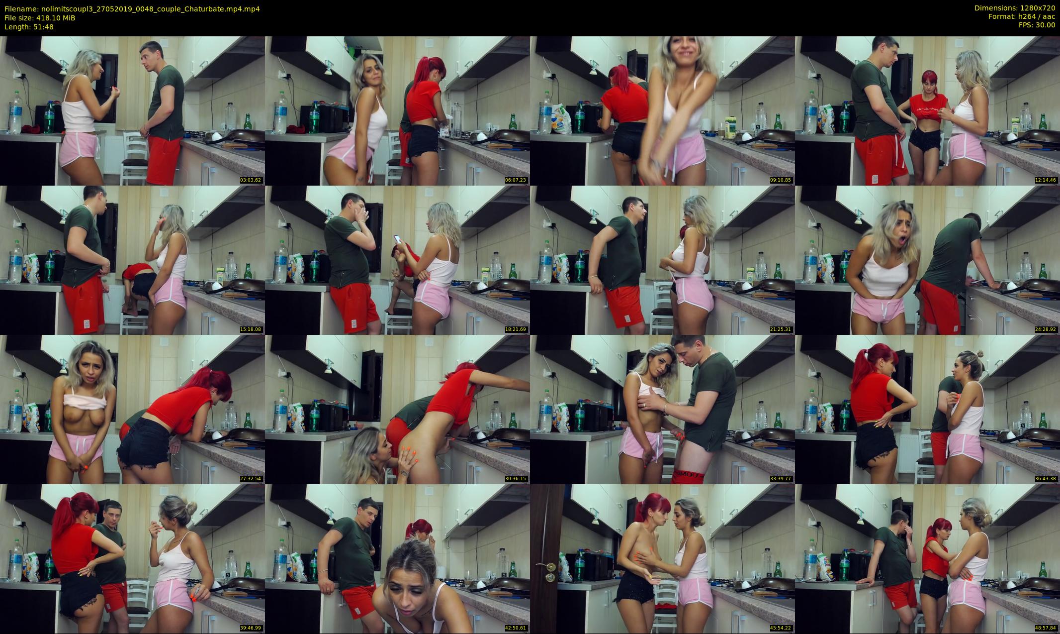 nolimitscoupl3 — 52 minute Chaturbate couple cam show recording, 720p, May 27, 2019